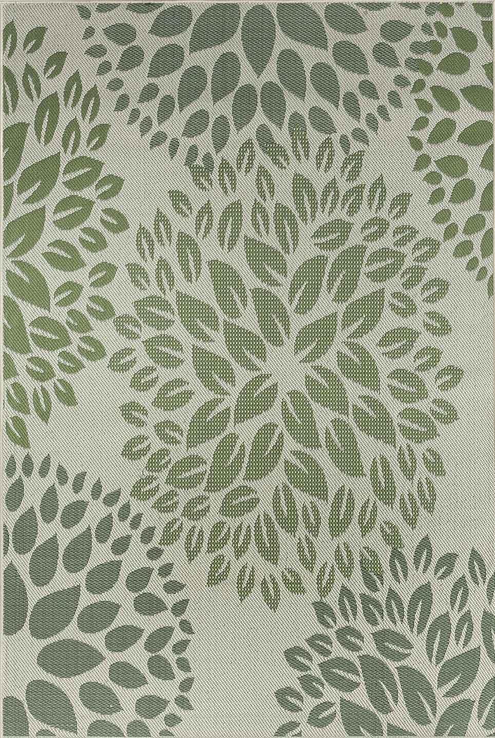 Vimoda Outdoorteppich Teppich In- und Outdoor Terrassen & Balkon Küche, Rechteckig, Höhe: 5 mm, Läufer Blumen Design wasserabweisend schnell trocknend