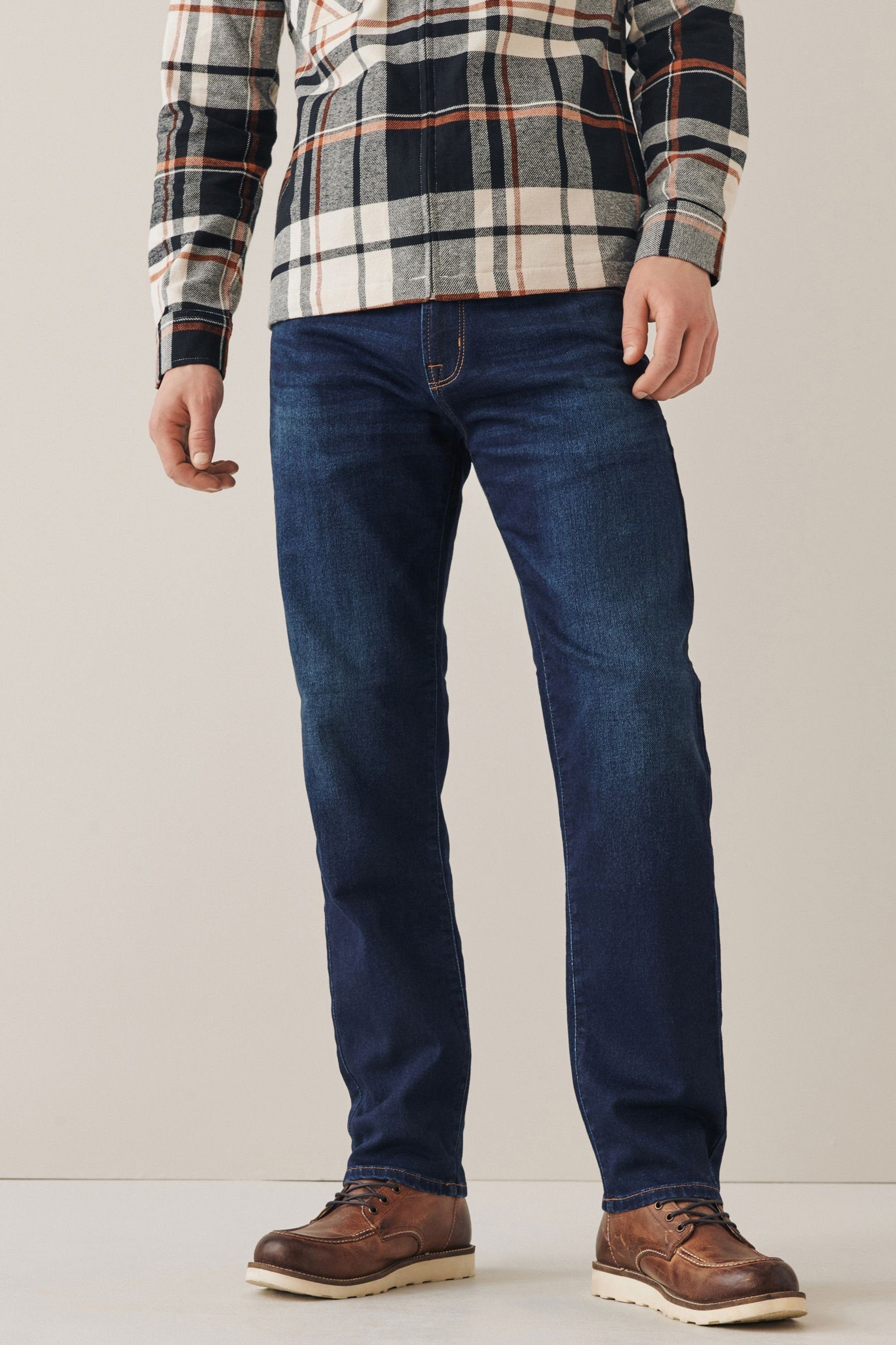 Next Straight-Jeans Straight-Fit Jeans aus Komfortstretch günstig online kaufen