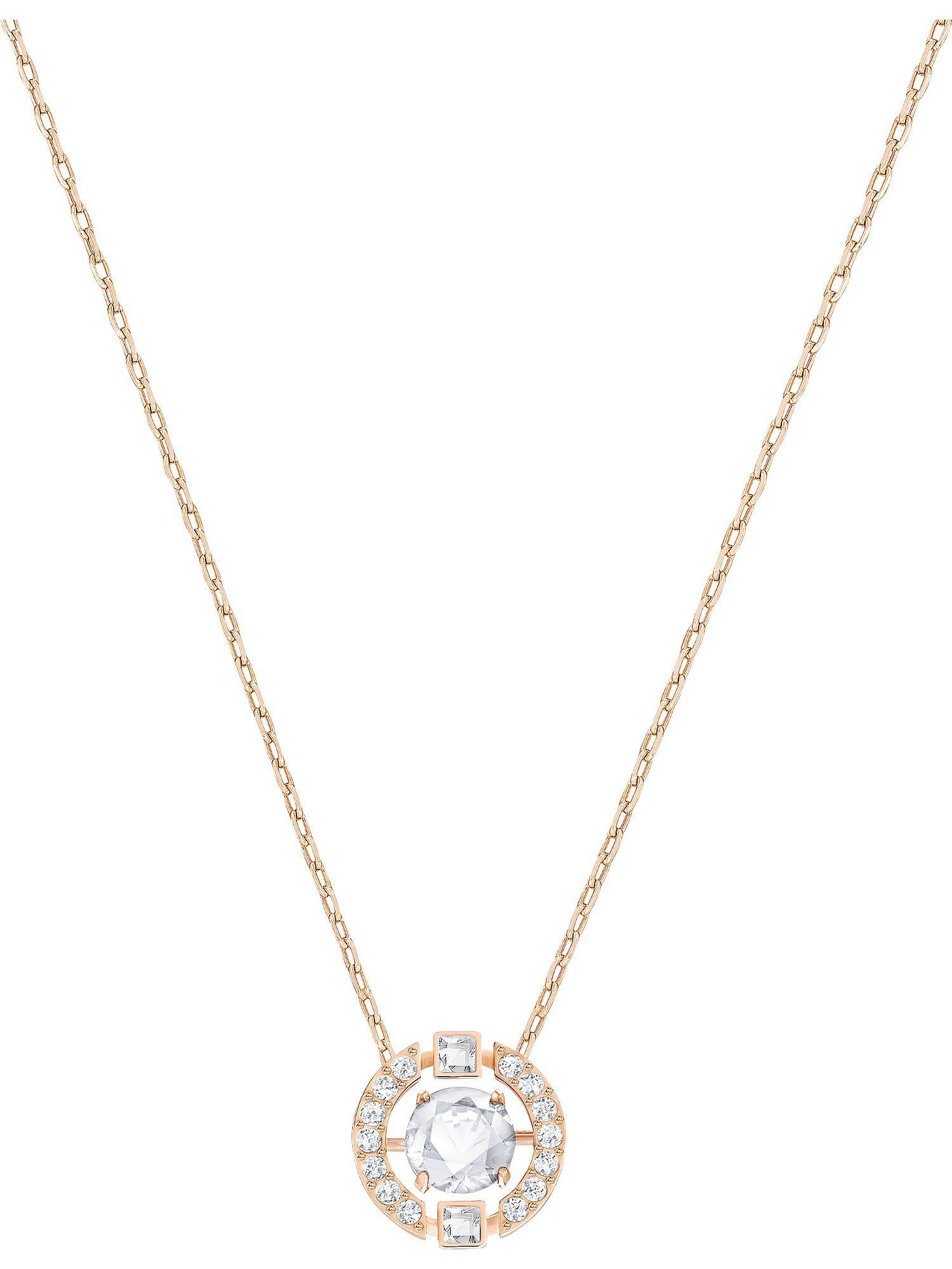 Swarovski Collier Swarovski Damen-Kette Metall Swarovski-Kristall günstig online kaufen