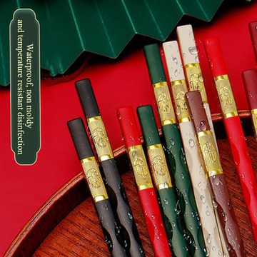 Henreal Essstäbchen Set Chinesische Essstäbchen Stäbchen Stäbe Chopsticks