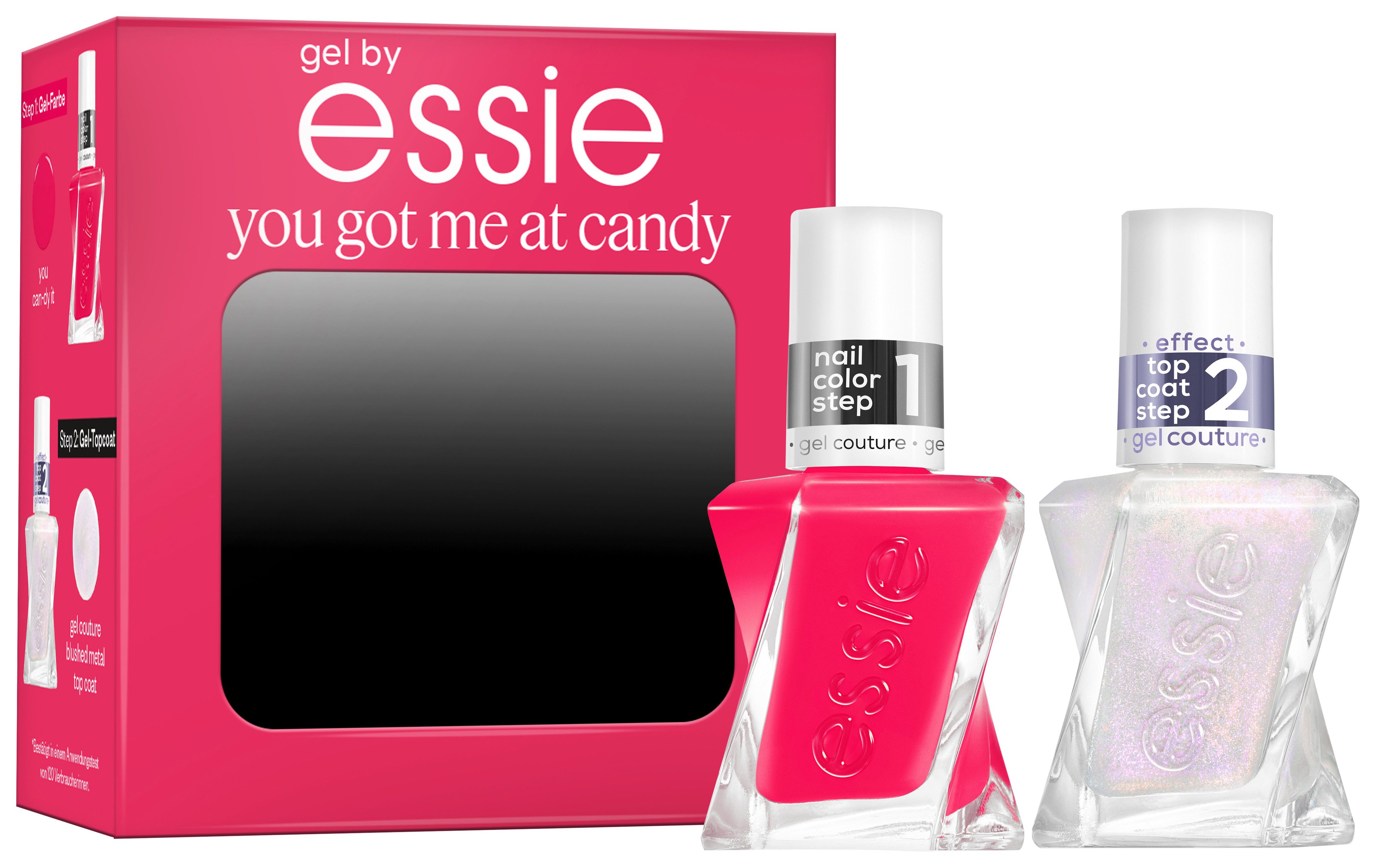 essie Nagellack-Set GEL COUTURE SET, 2-tlg., mit natürlichen Inhaltsstoffen