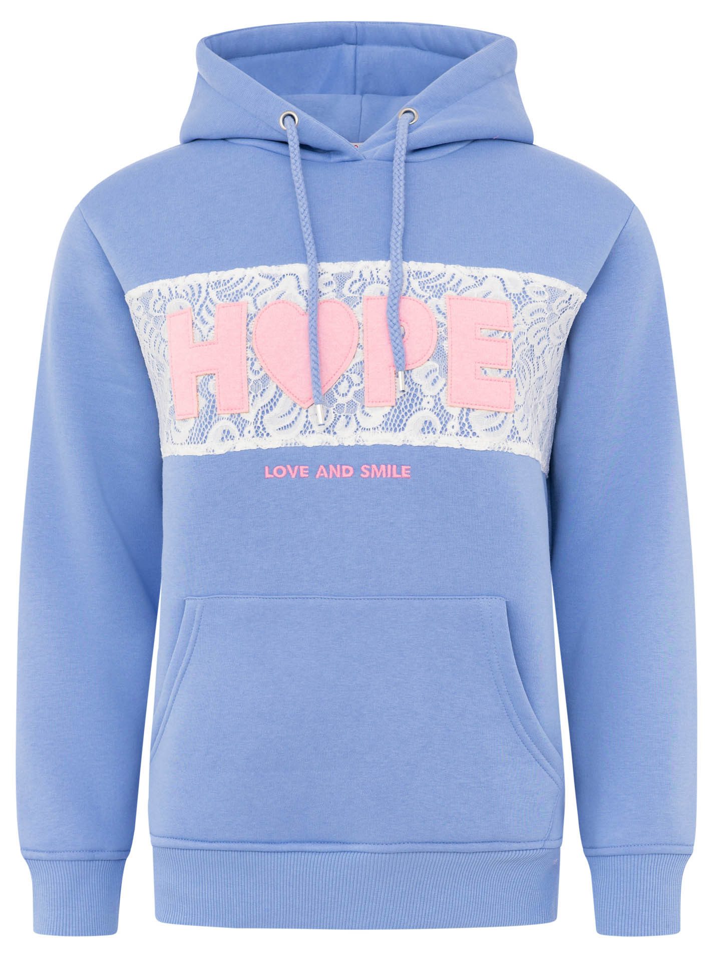 Zwillingsherz Hoodie "HOPE Spitze"