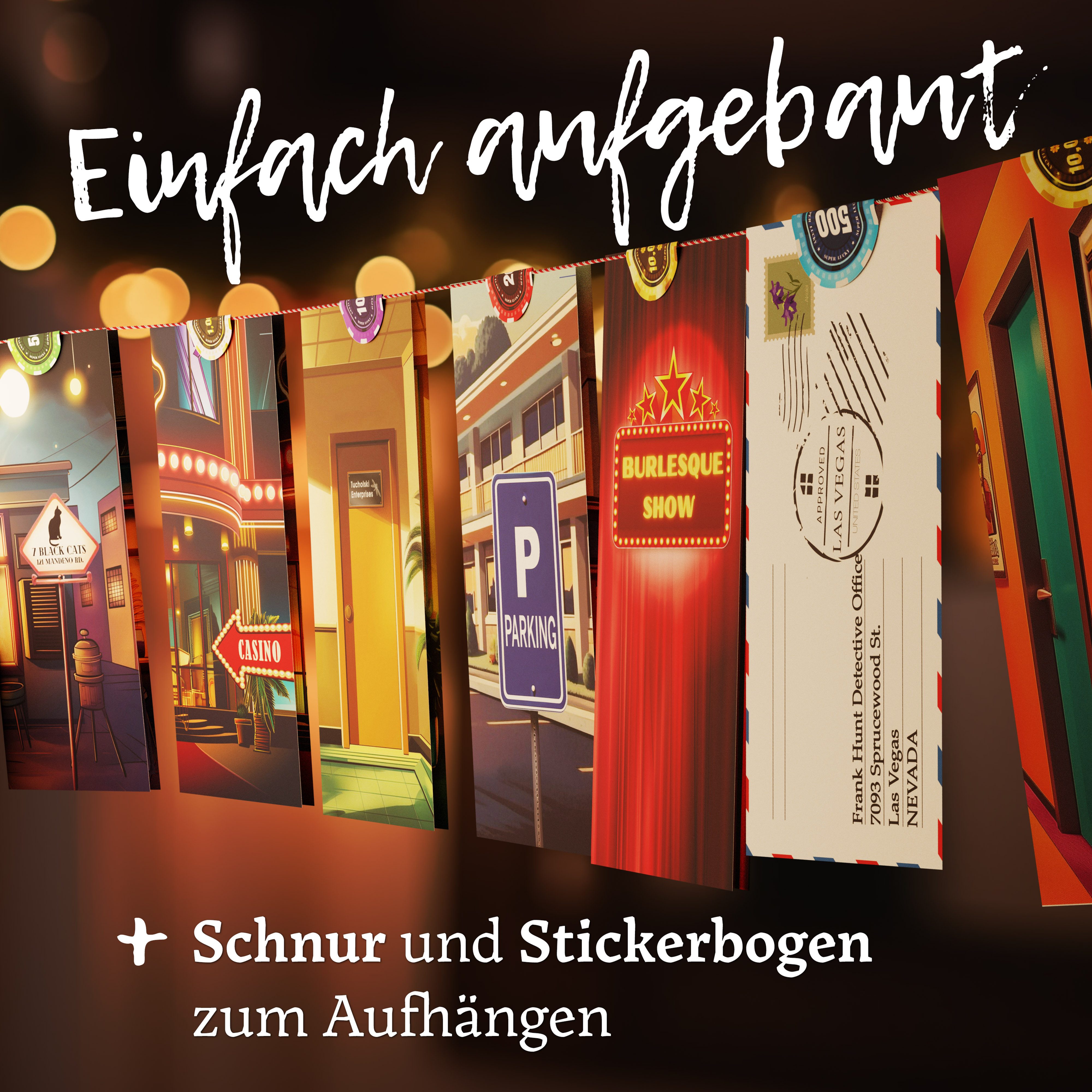CRIMECASES Spielzeug-Adventskalender Der Vegas Fall, Krimi-Adventskalender (Rätsel Adventskalender), 24 spannende Exit Rätsel und Hörspiele als Escape Adventskalender