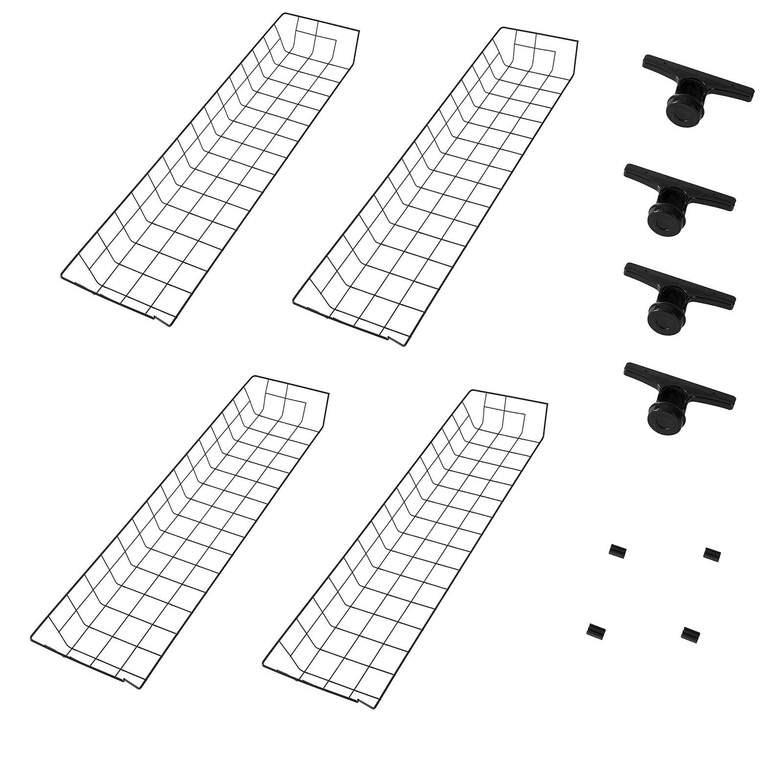 SoBuy Aufbewahrungskorb FRG34-P0 (2 St), 2er Set Körbe für Kleiderständer Teleskop Garderoben System – Bild 2 von 5
