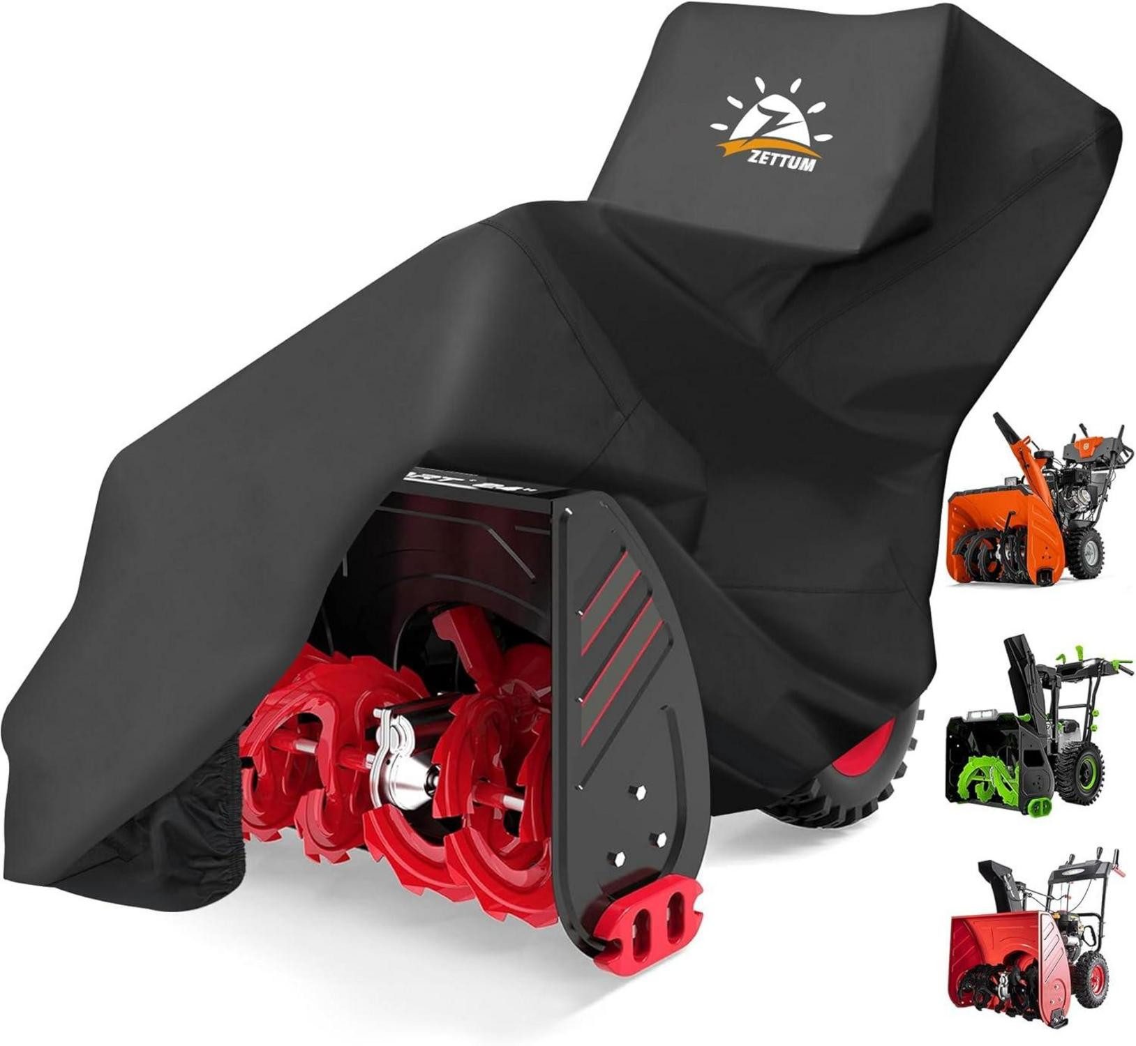 Schutzplane Zettum Schneefräse Abdeckung 600D PU Beschichtung Wasserdicht & Heavy