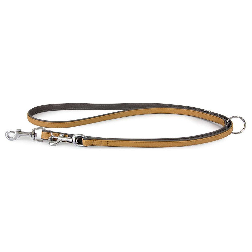 Das Lederband Hundeleine Hunde Führleine Amsterdam Caramel/Lava