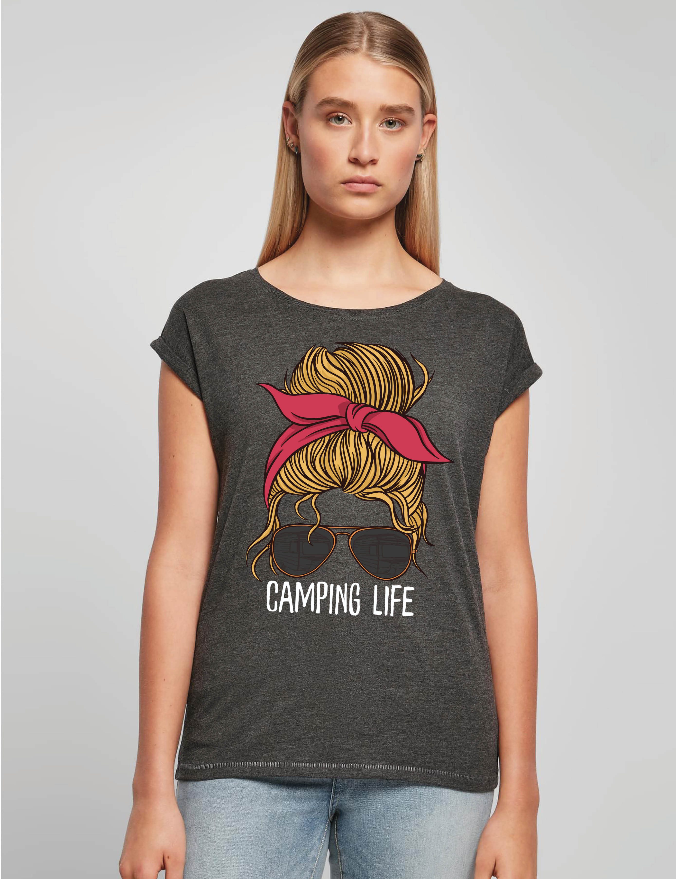 Youth Designz Print-Shirt "Camping Life Frau" günstig online kaufen