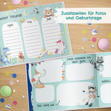 PAPIERDRACHEN Tagebuch Freundebuch für Kinder - Schulfreunde
