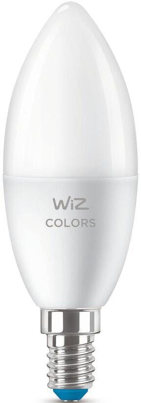 WiZ LED-Leuchtmittel White&Color 40W E14 Kerzenform Farbwechsler Doppelpack, Tunable E14, matt
