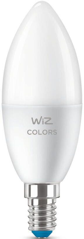 WiZ LED-Leuchtmittel White&Color 40W E14 Kerzenform Tunable matt Doppelpack, E14, Farbwechsler
