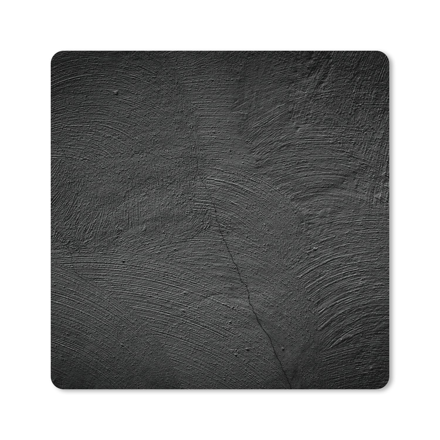 MuchoWow Mauspad Beton - Schwarz - Industriell (1-St), Mousepad, PC Zubehör, Gaming Dekoration, Desk Mat, 60x60 cm