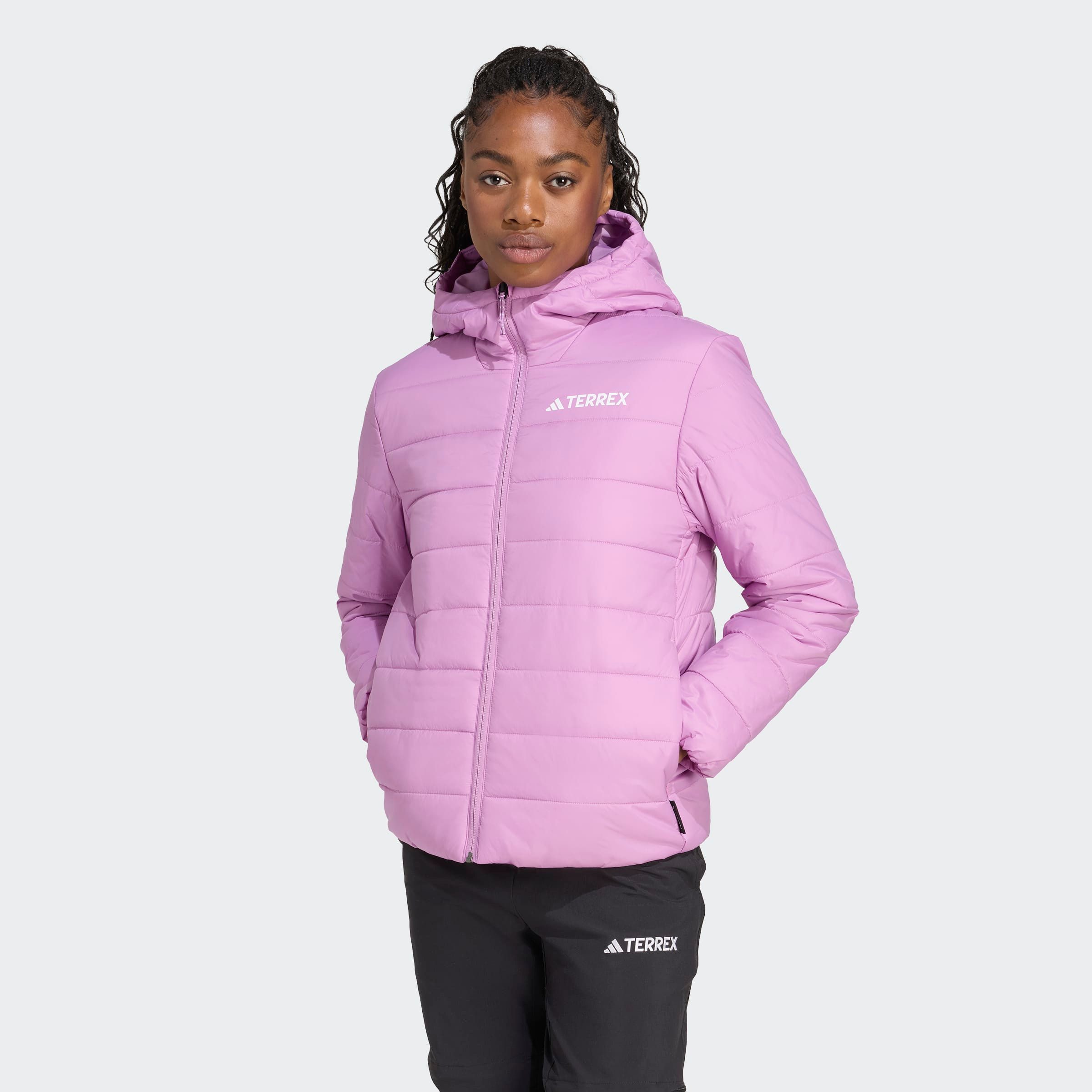adidas TERREX Steppjacke MULTI ESSENTIALS CLIMAWARM ISOLIERTE wärmend durch Climawarm Technologie, mit Kapuze