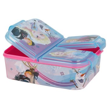 Disney Lunchbox Disney Die Eiskönigin Anna Elsa 4 tlg Kinder Lunch Set, (4-tlg), Brotdose Alu-Trinkflasche Besteck