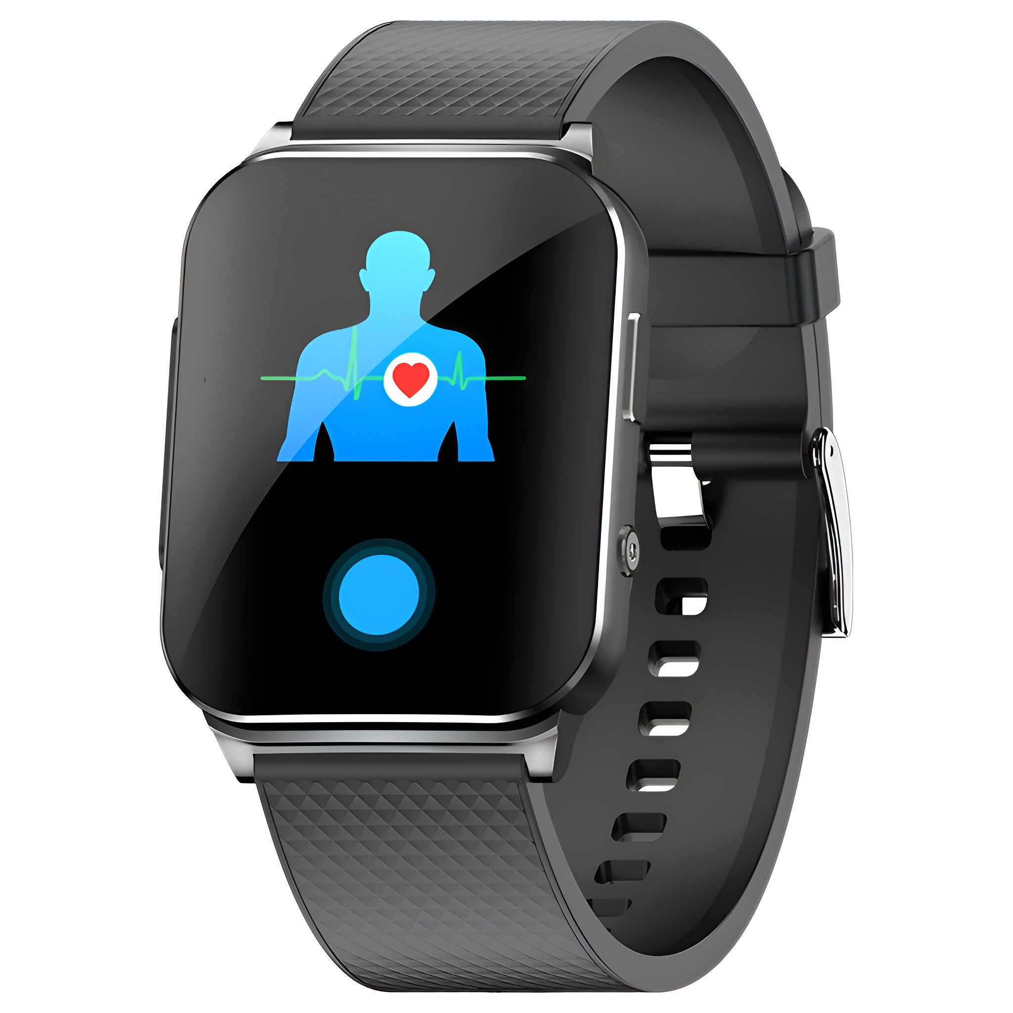 HIYORI Smartwatch mit EKG 24-Stunden-Herzfrequenzmessung Smartwatch, nicht-invasiver Blutzuckermessung – IP68, Bluetooth 5.1