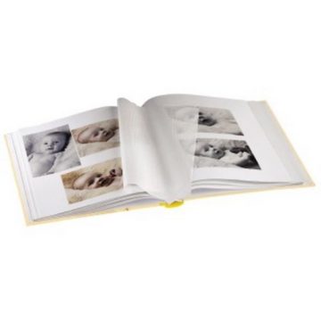 Hama Fotoalbum Fotoalbum Buch-Album Motiv Taufe Teddy Ballon, 60x Seiten Bilder Baby Kinder, 2 Textvorspannseiten, Säurefrei