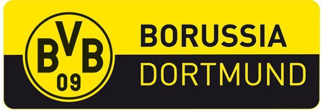 Wall-Art Wandtattoo Fußball BVB 09 Logo Banner (1 St) | Wandtattoos