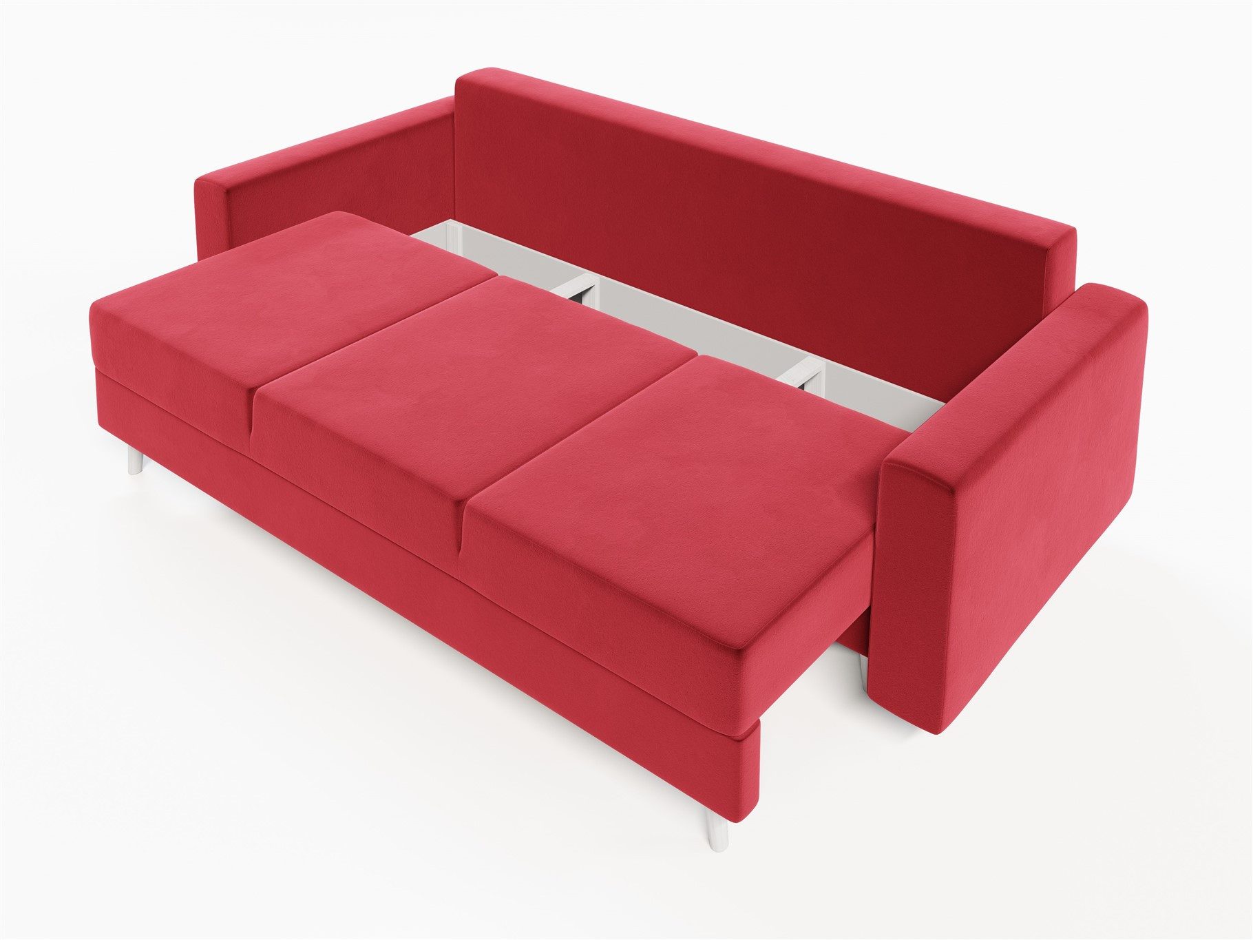 Fun Möbel 3-Sitzer Sofa CARDE mit Schlaffunktion in Stoff Itaka, inkl. Bettkasten, Rundumbezug