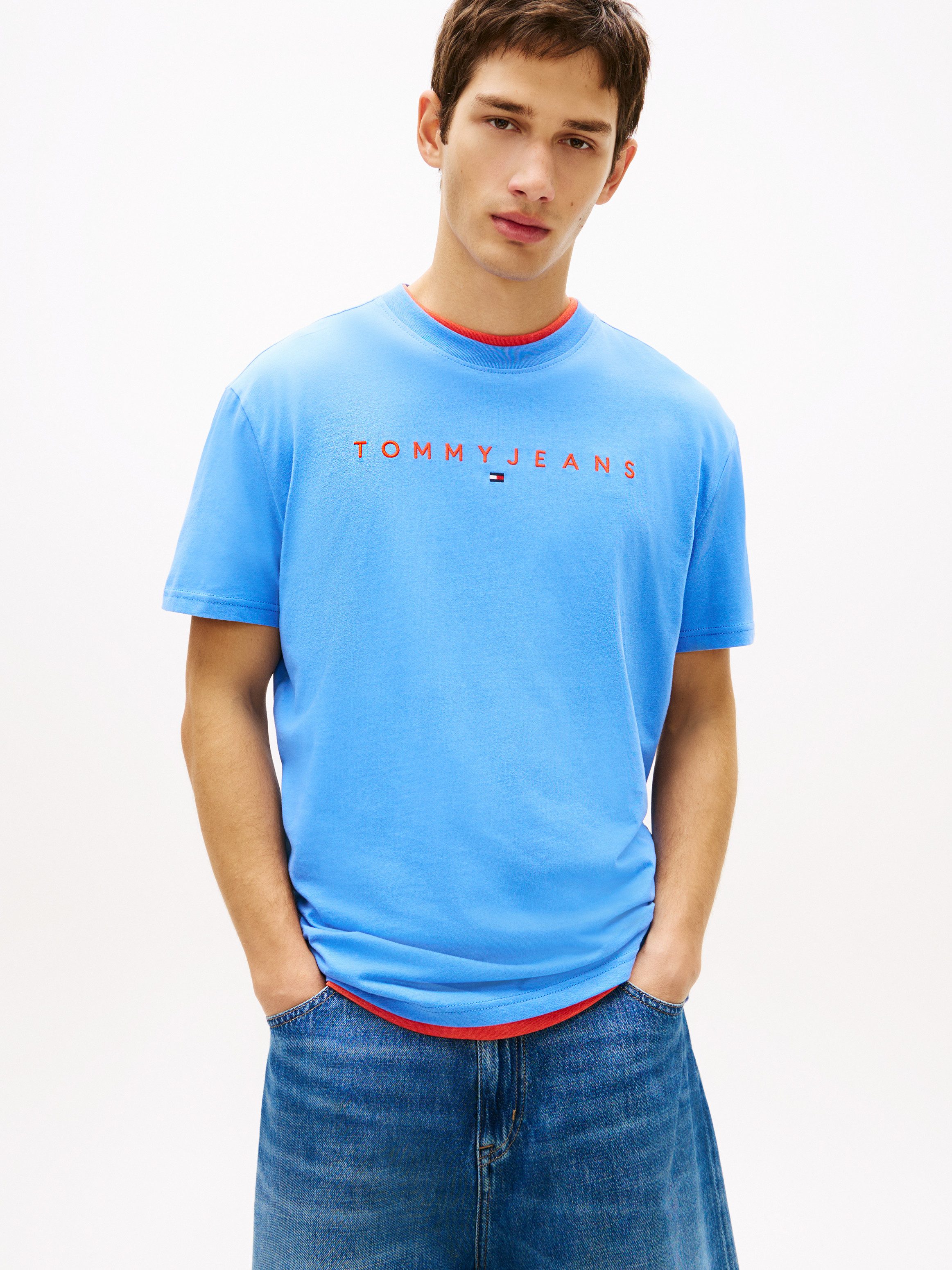 Tommy Jeans T-Shirt TJM REG LINEAR LOGO TEE EXT günstig online kaufen