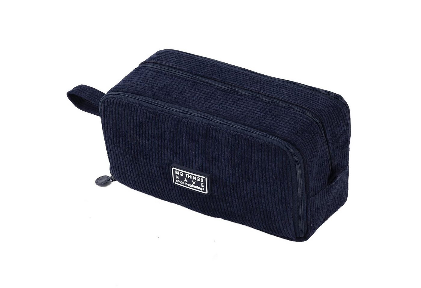 nsihing Federmäppchen Federmäppchen aus Cord-Stoff Federtaschen Mäppchen mit 3 Fächer, Schulmäppchen Große Kapazität Stiftetasche Pencil Case für Schule&Büro