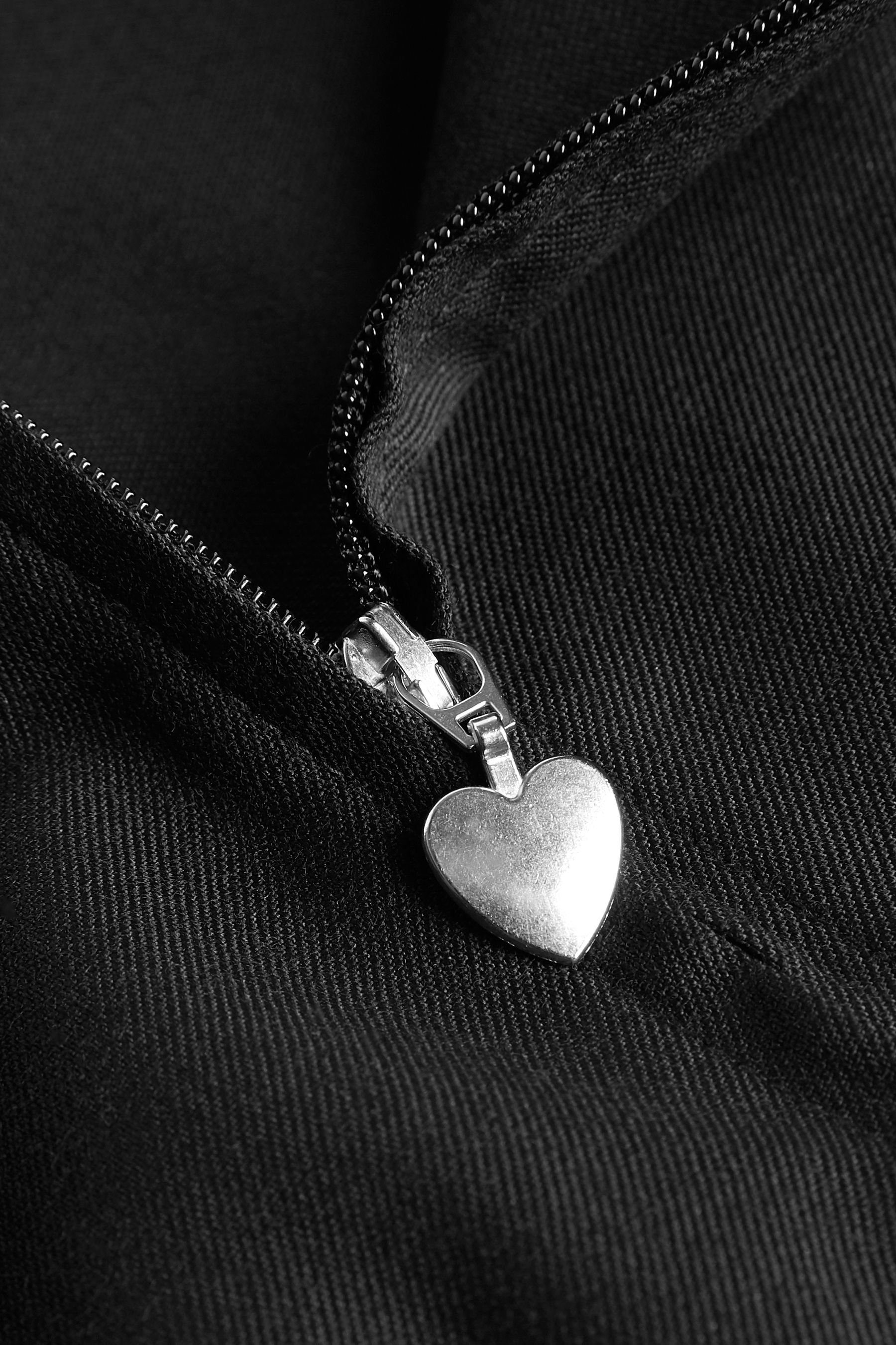 Next Latzkleid Kleid mit Reißverschluss vorne (1-tlg)