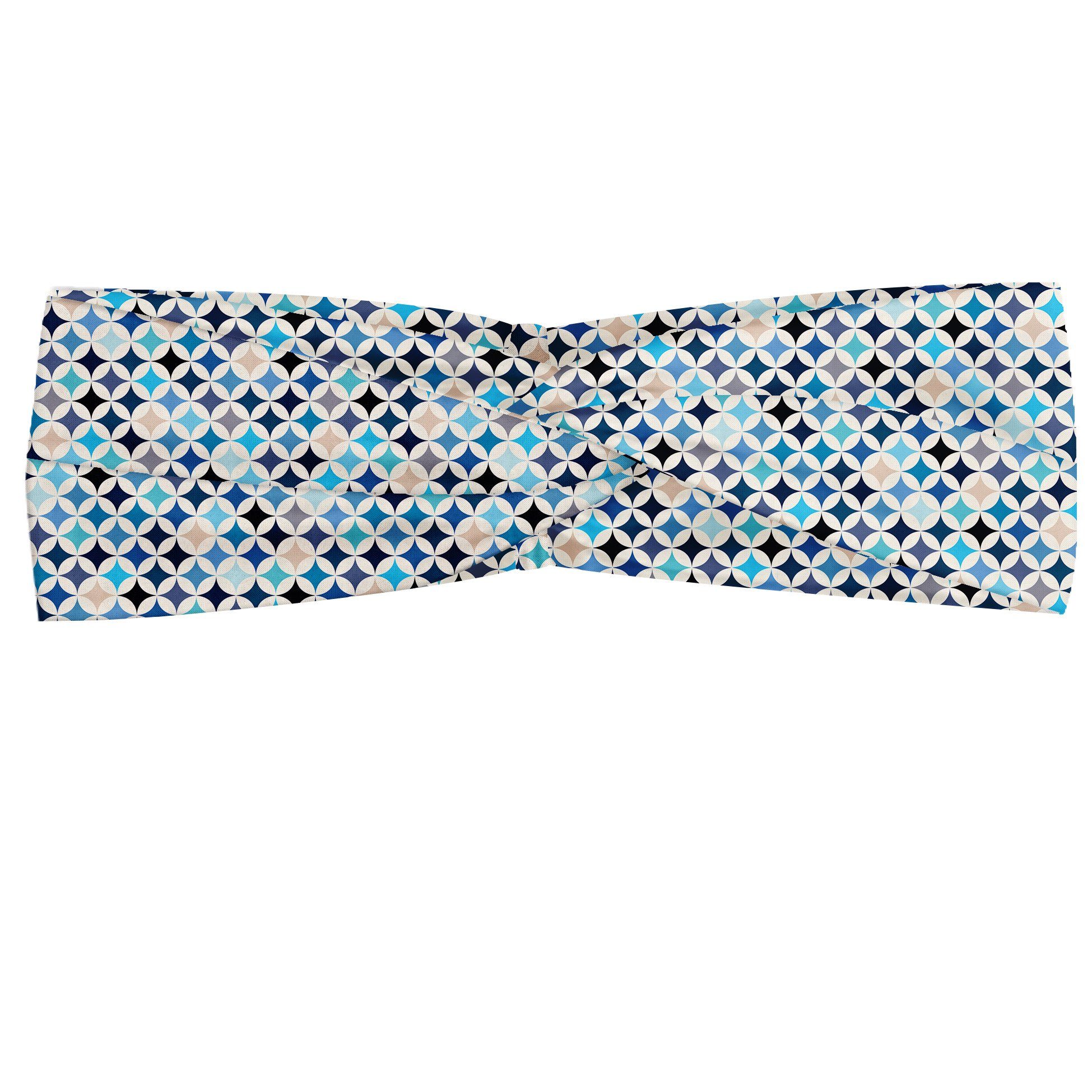 Angenehme Abakuhaus Elastisch Geometrisch blaue Stirnband und alltags accessories Moderne Kreise