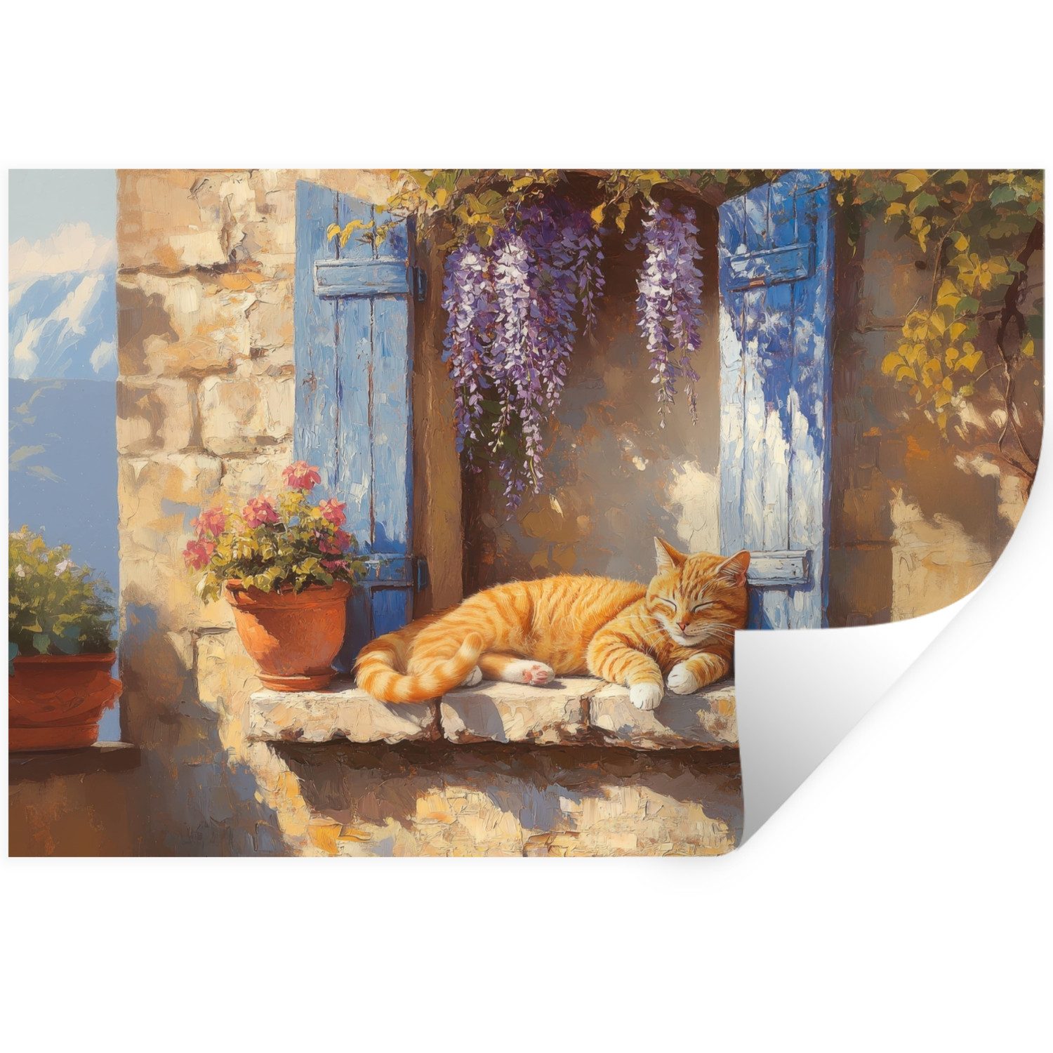 MuchoWow Wandsticker Katze - Fensterbank aus günstig online kaufen