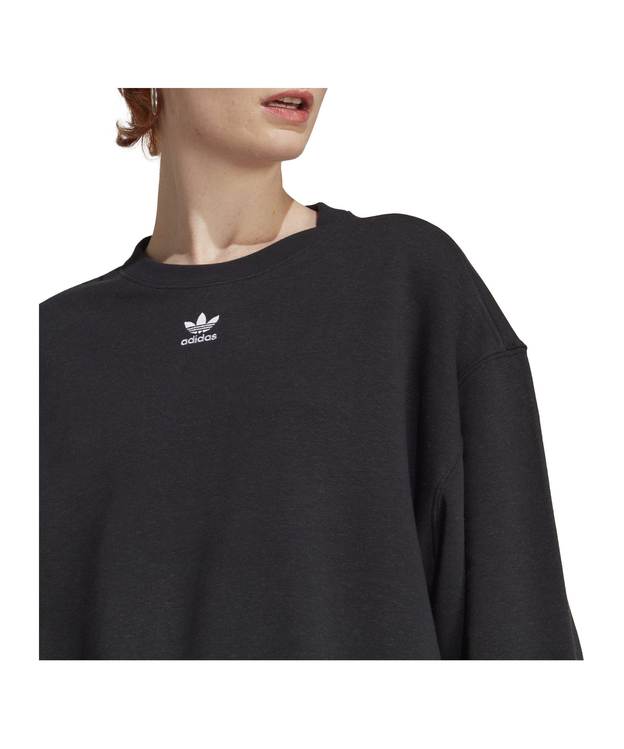 schwarz Damen adidas Sweatshirt Ess. Originals Sweater