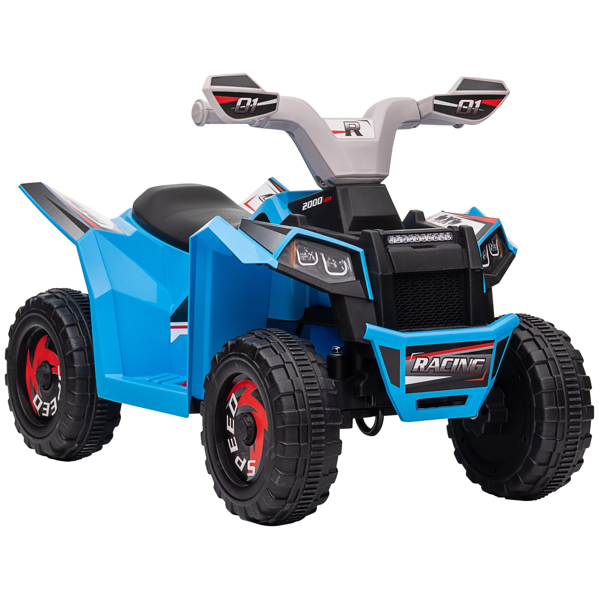 Elektro-Kinderquad Kinderauto, Elektrofahrzeug mit Vorwärts- & Rückwärtsgang