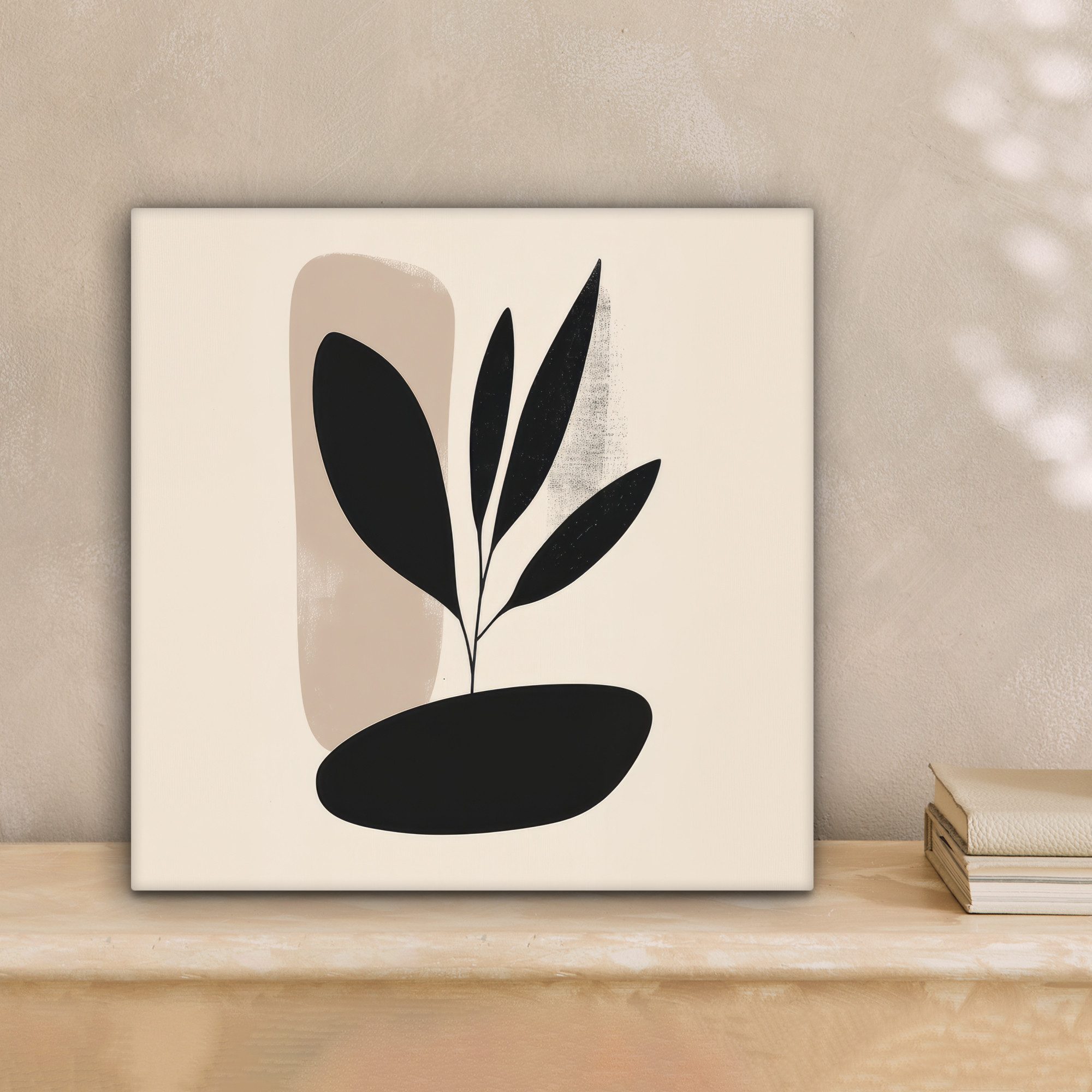 OneMillionCanvasses® Leinwandbild Pflanze - Beige - günstig online kaufen