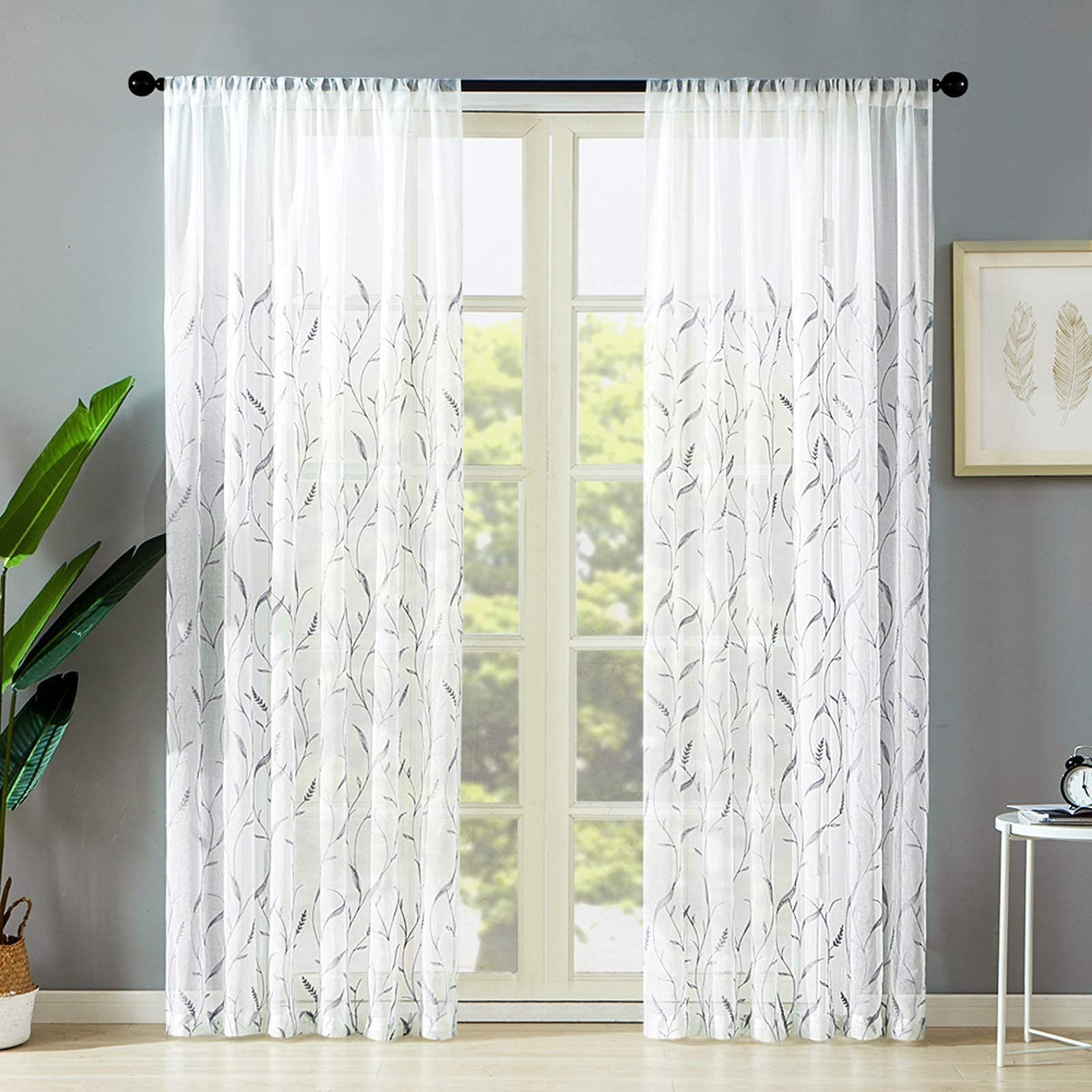 BYSURE Vorhang, Ösen (2 St), halbtransparent, günstig online kaufen
