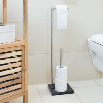 relaxdays Toilettenpapierhalter Toilettenpapierhalter PIERRE