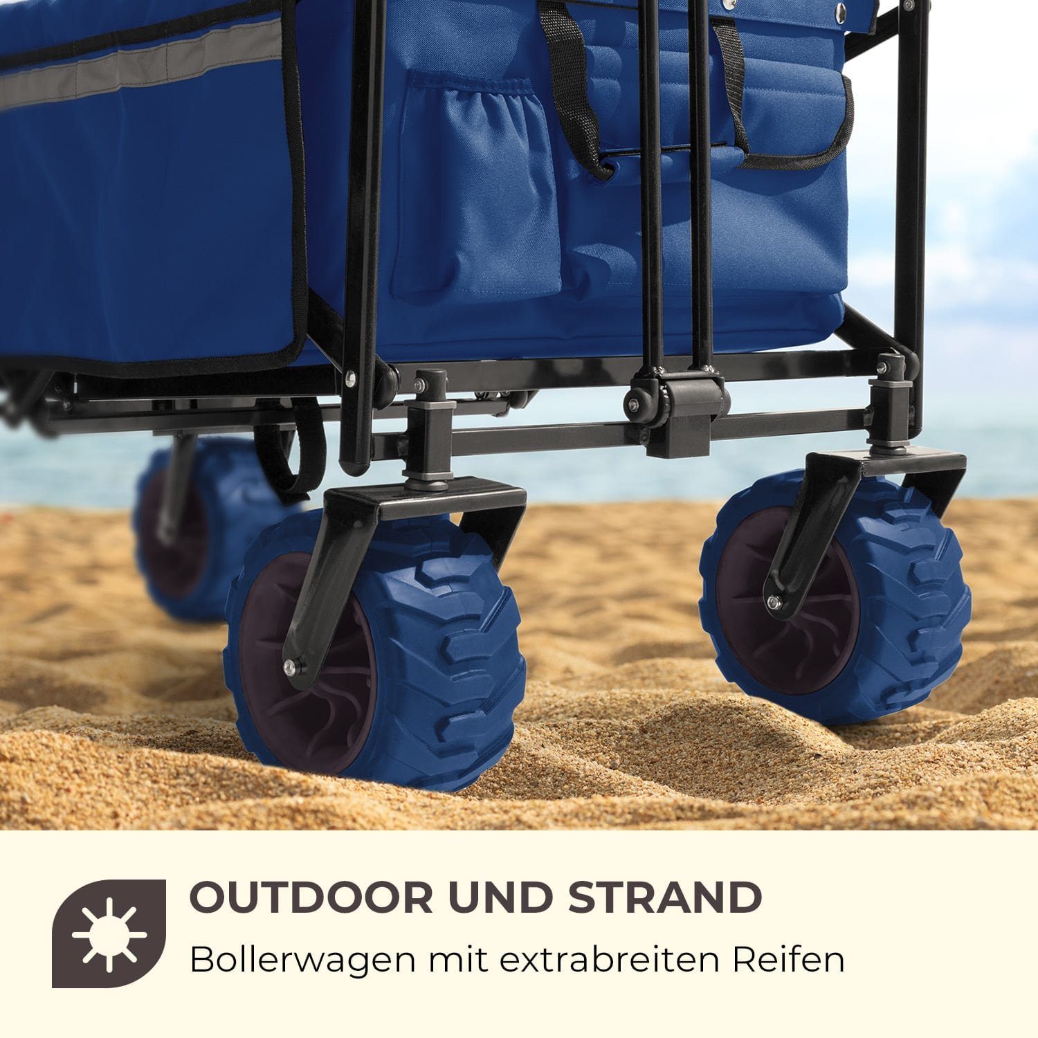 Waldbeck Bollerwagen Blau Easy Rider