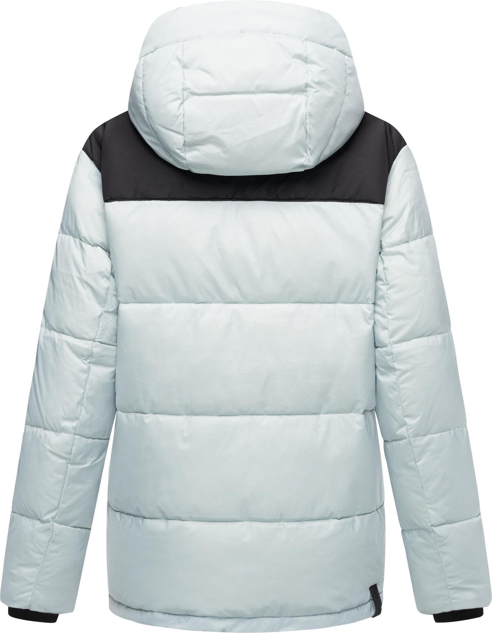 Ragwear Anorak Wikesh stylische Winter Steppjacke mit Colourblocking
