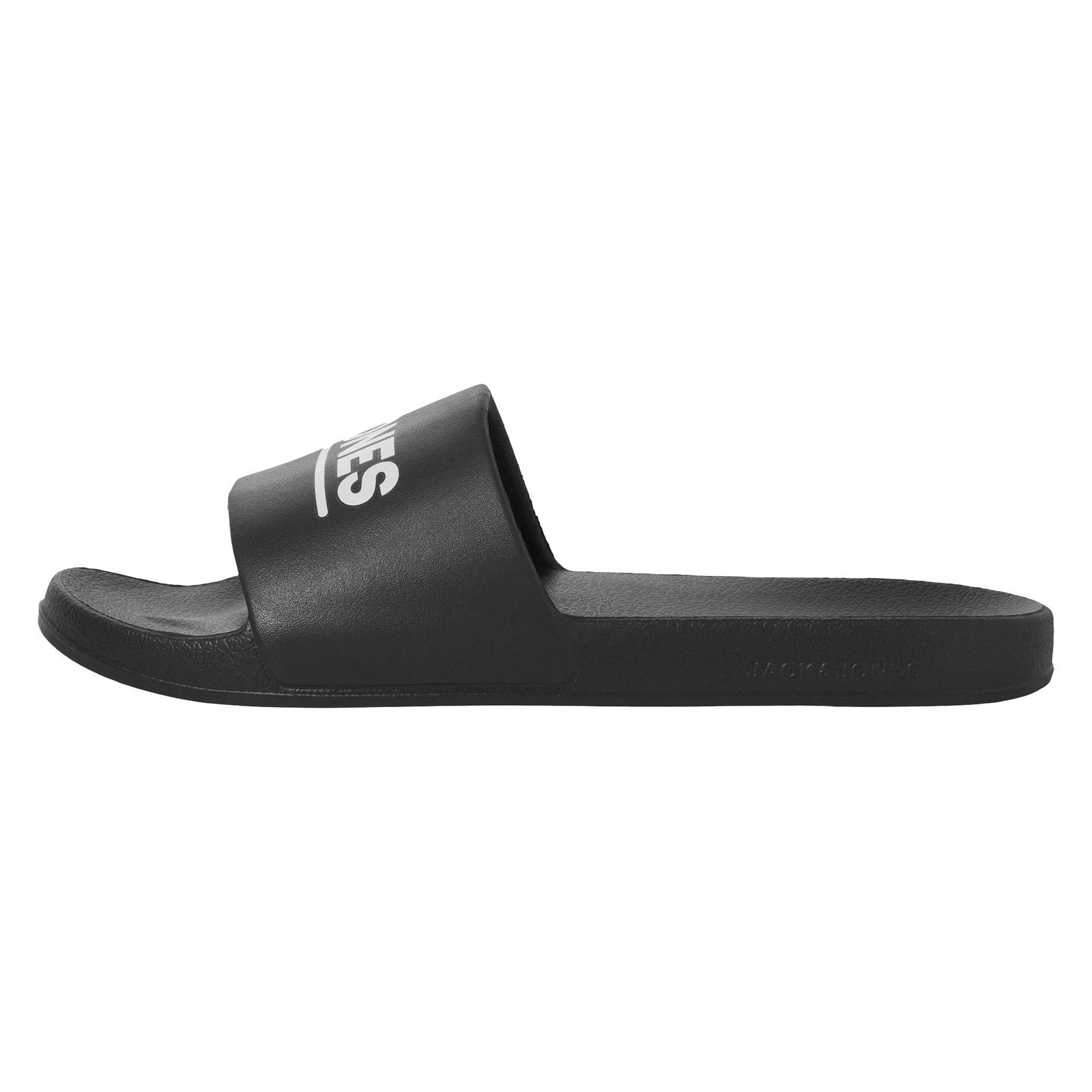 Jack & Jones JFWOLLIE Slider LN Badeschuh mit plakativem Markenschriftzug