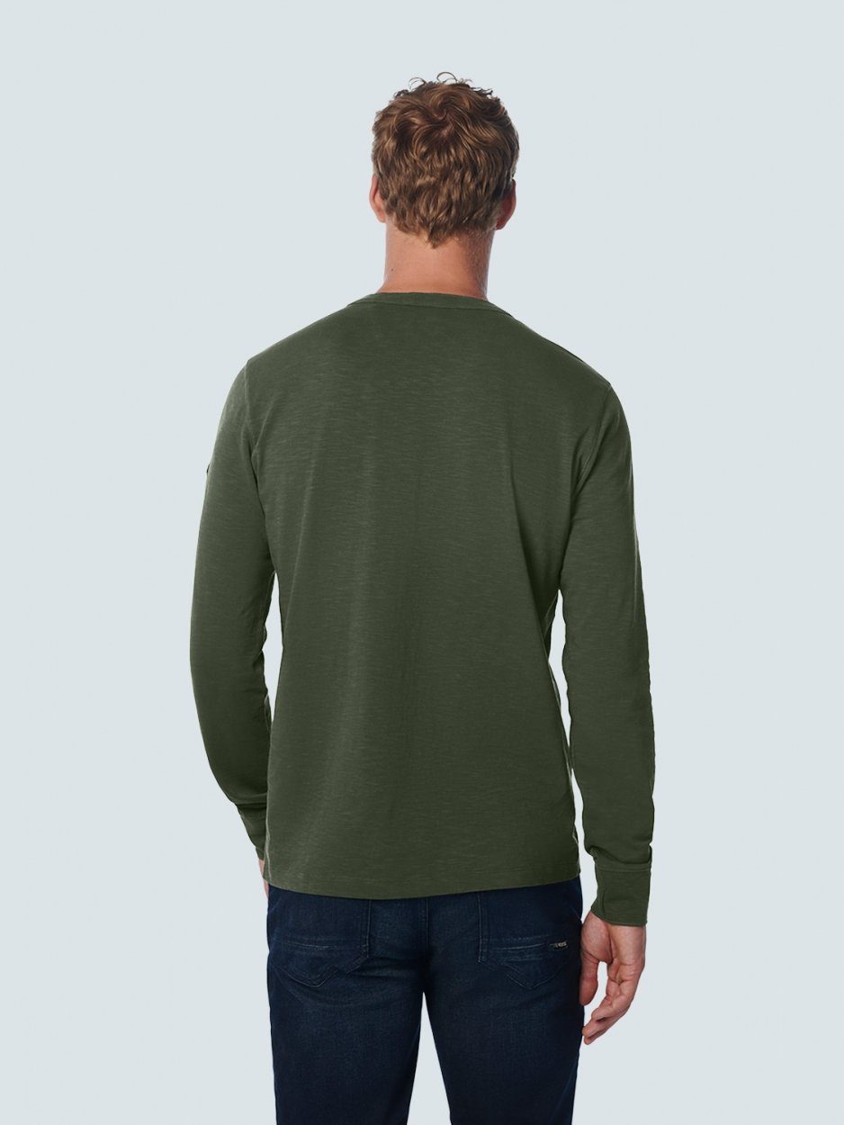 NO EXCESS Garmen Dark Sleeve Green Long Longsleeve T-Shirt Granddad