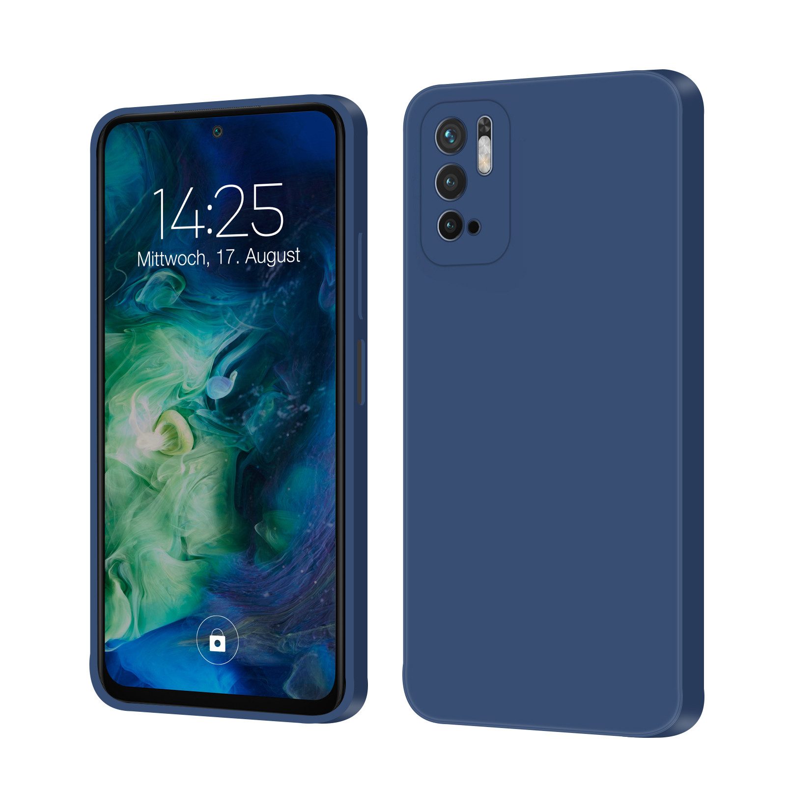 Tec-Expert Handyhülle SoftGrip Cover Hülle für Xiaomi Redmi Note 10 5G, Handy Case Bumper integrierter Kameraschutz flexibel