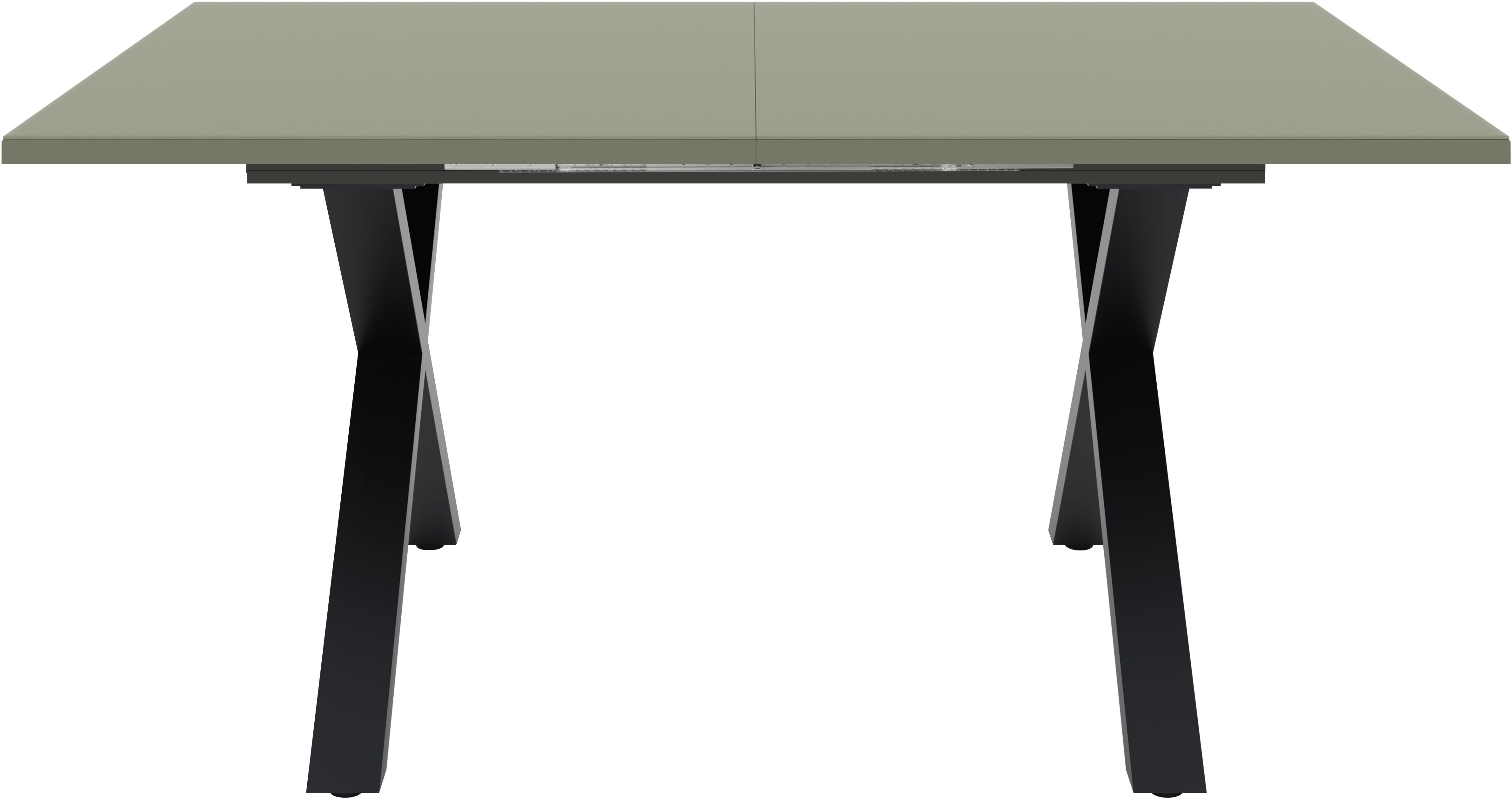 Mäusbacher Esstisch, Esstisch ausziehbar auf 210 cm, eckige Tischform, Gestell X-Form