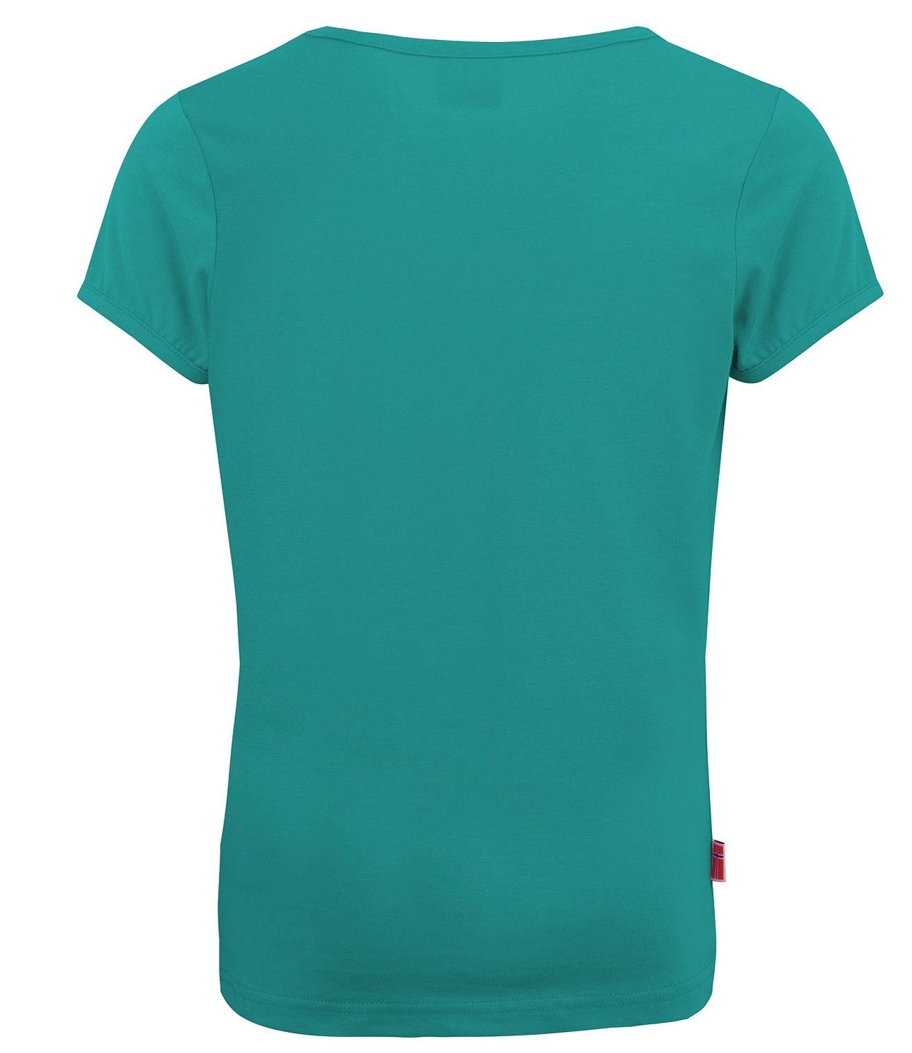T-Shirt Smaragdgrün/Rubinrot TROLLKIDS Logo