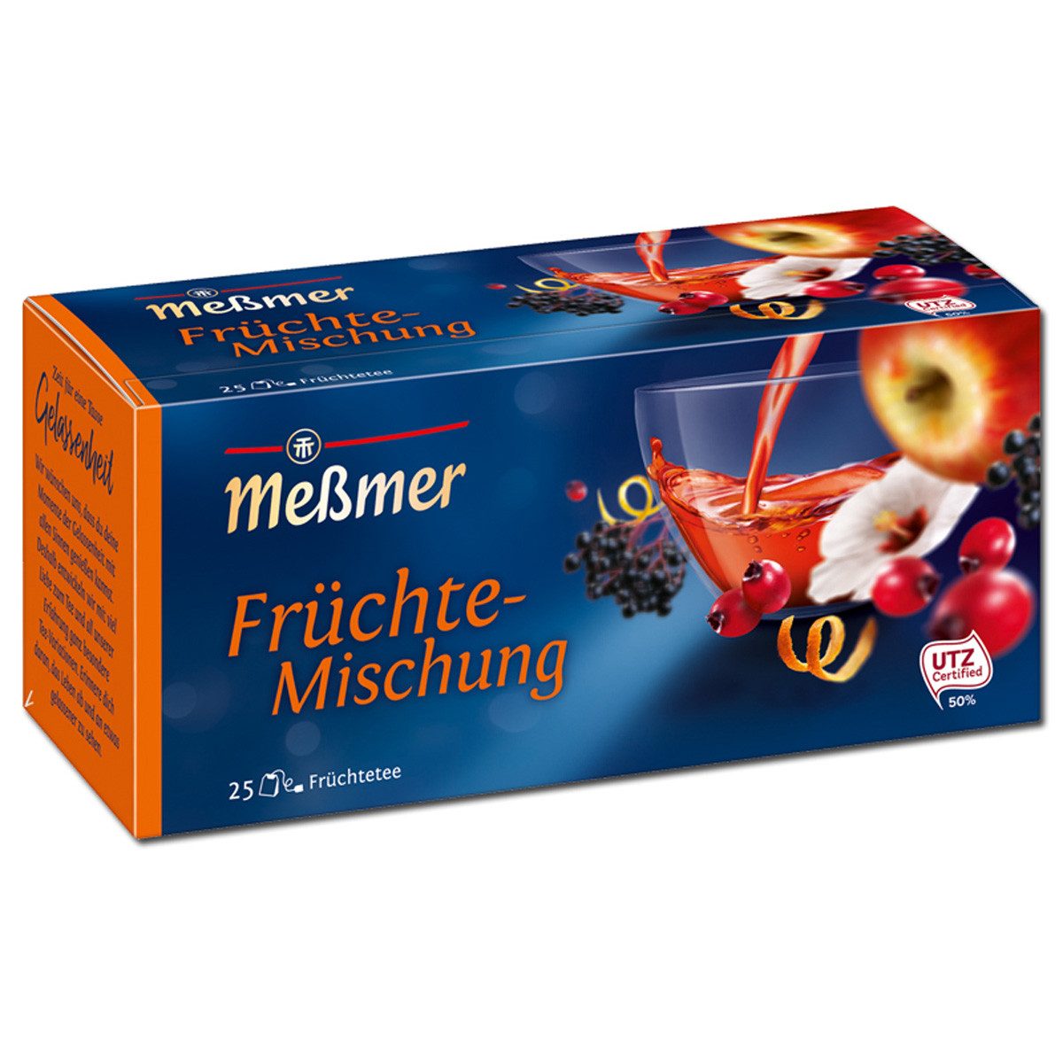 Meßmer Tee, Meßmer Früchte Mischung 25 einzeln verpackte Doppelkammerbeutel 75g