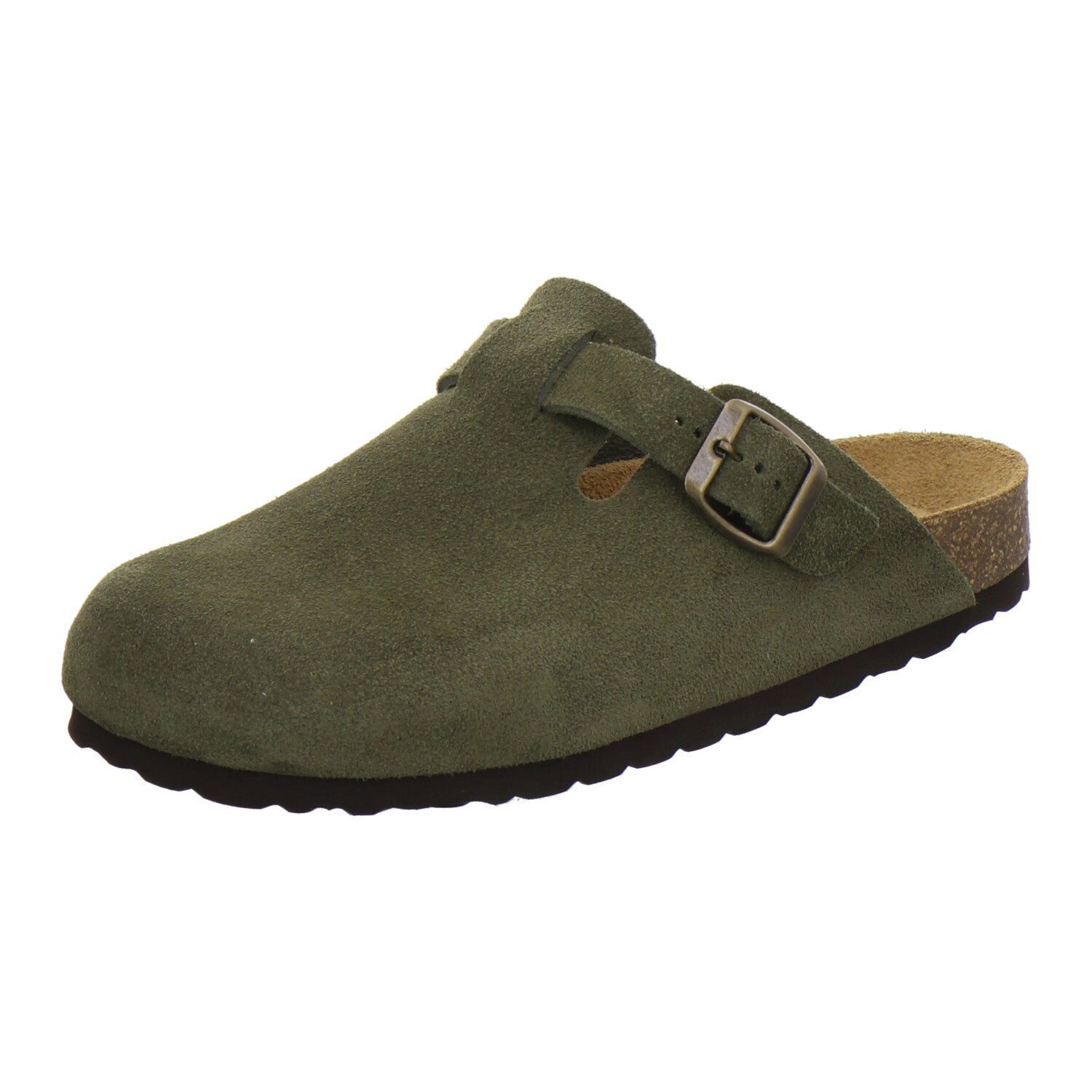 AFS-Schuhe Damen Clog aus Veloursleder mit Fußbett, Made in Germany