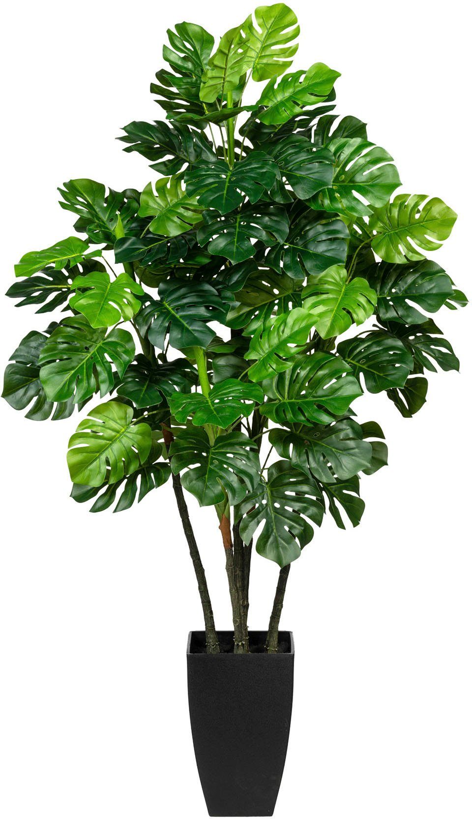 Zimmerpflanze 105 Splitphilodendron, green, Künstliche Creativ Höhe Splitphilodendron cm
