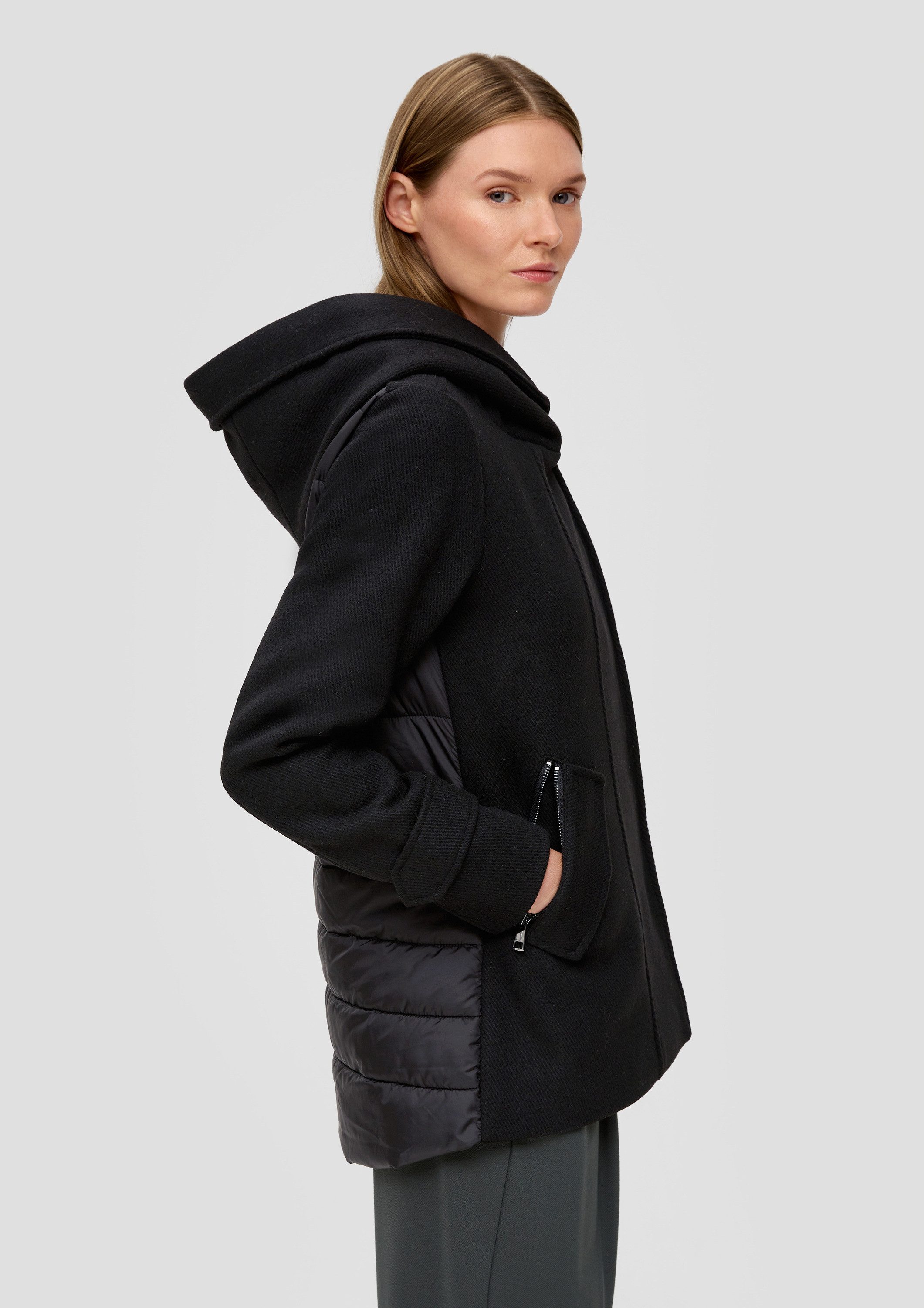 s.Oliver Winterjacke Outdoor-Jacke Jacke im Fabricmix