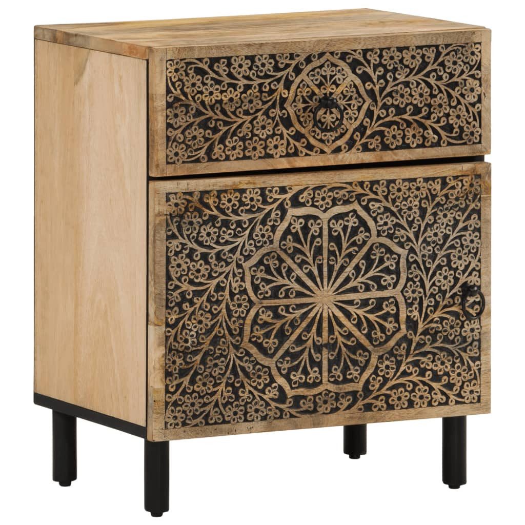 vidaXL Nachttisch Nachttisch 50x33x60 cm Massivholz