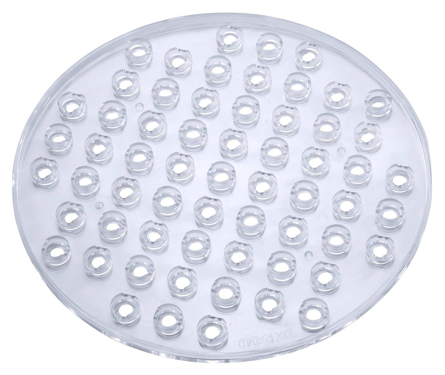 WENKO Abtropfmatte Spülbeckeneinlage KRISTALL, Transparent, Ø 31 cm