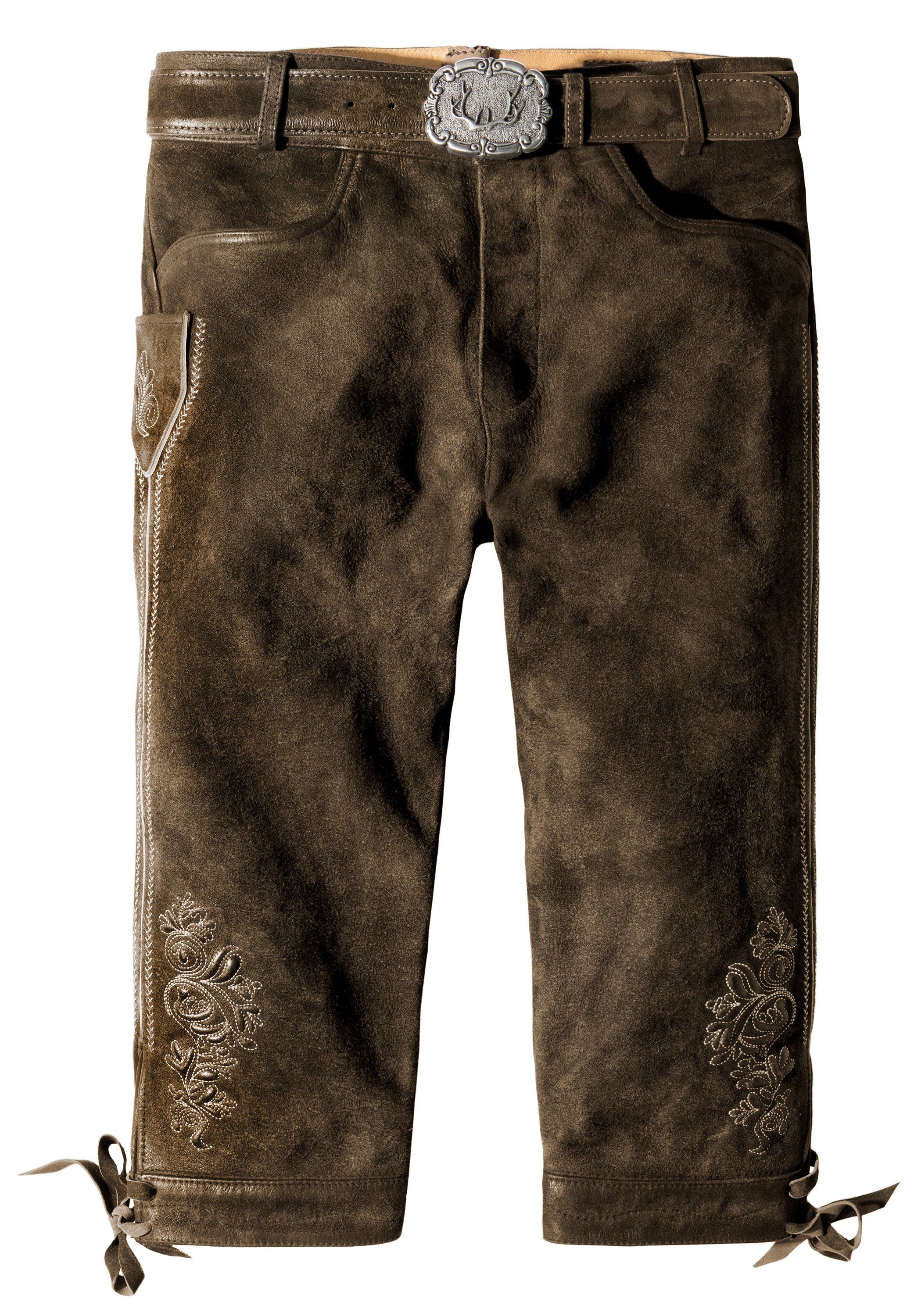 Stockerpoint Trachtenlederhose Sigmar4 bison gespeckt