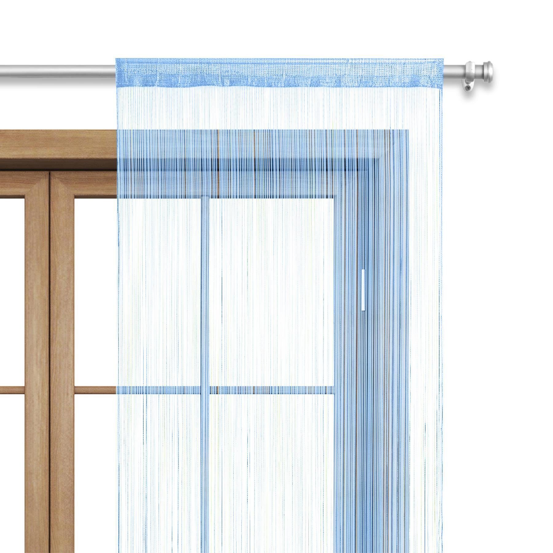 Fadenvorhang One, wometo, Stangendurchzug (1 St), halbtransparent, 100%  Polyester, Fadengardine, kürzbar