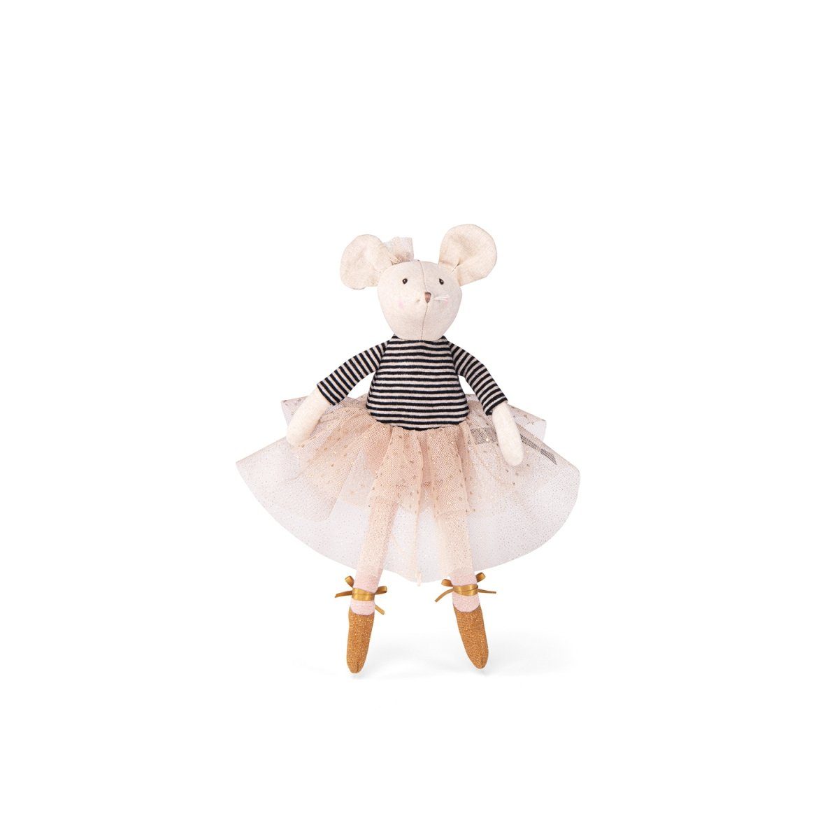 Moulin Roty Stoffpuppe Spielpuppe Maus Suzie 26cm Ballerina Glitzer Stofftier