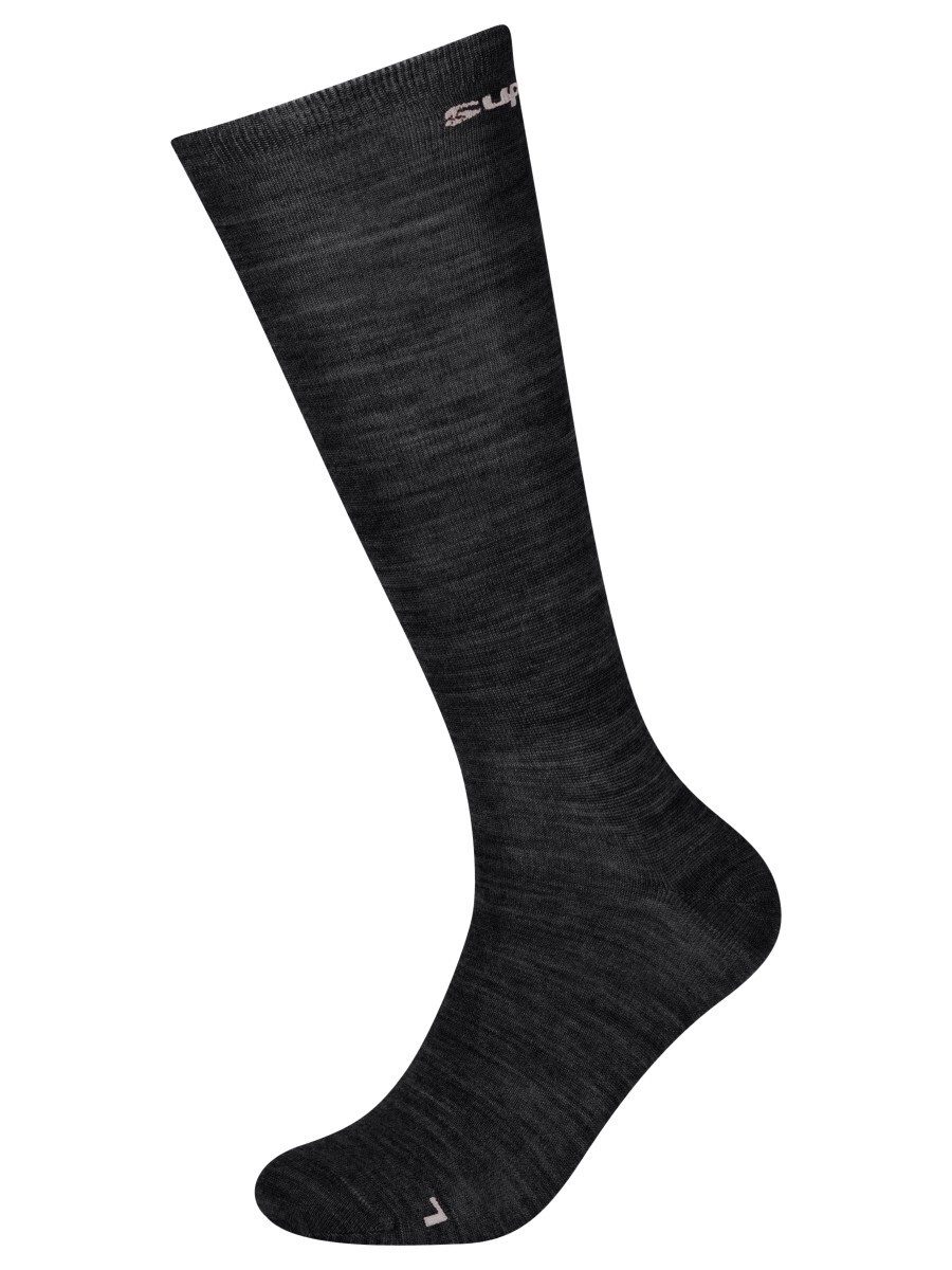 SUPER.NATURAL Sportsocken weich aus Merino WOOL GUARDIANS LONGSOCKS 2-PACK wärmend und geruchshemmend