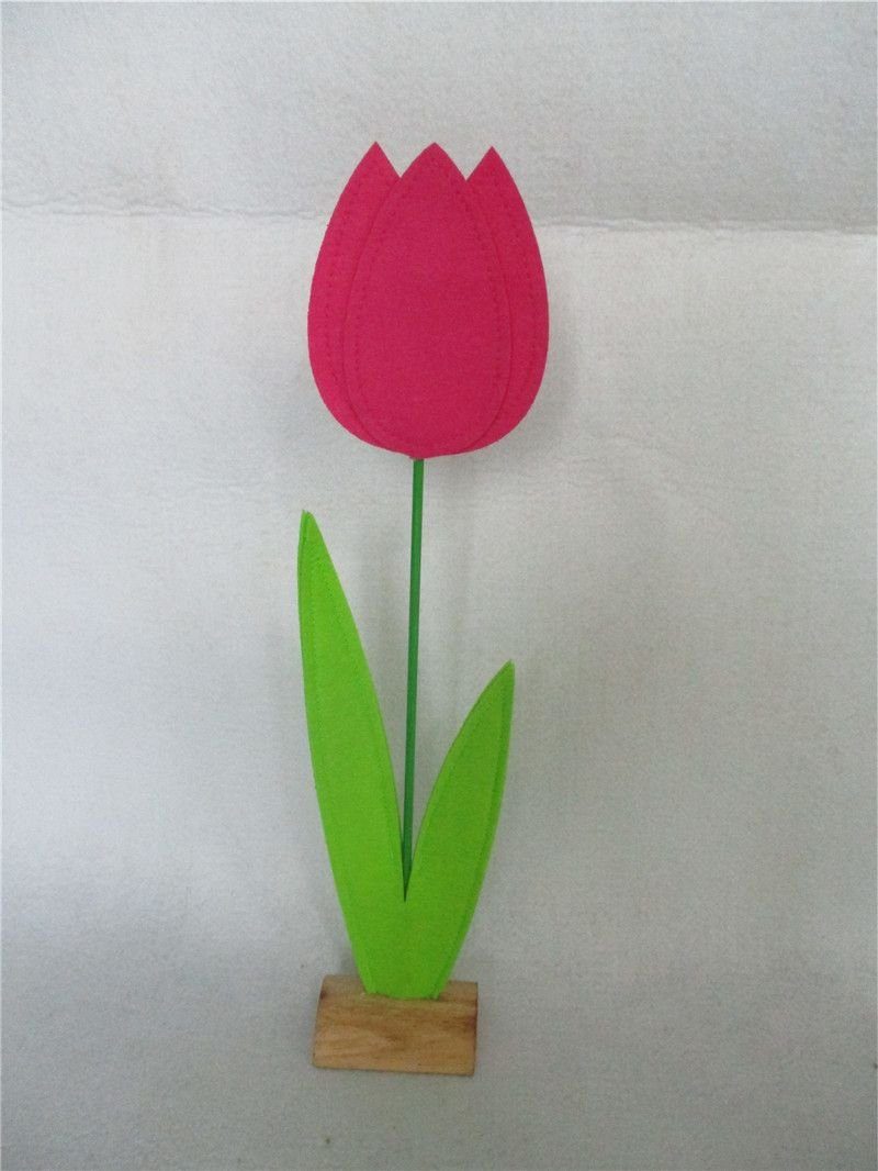 Trend Line Dekofigur TrendLine Filz Deko-Blume 10,5 x 6 x 48 cm