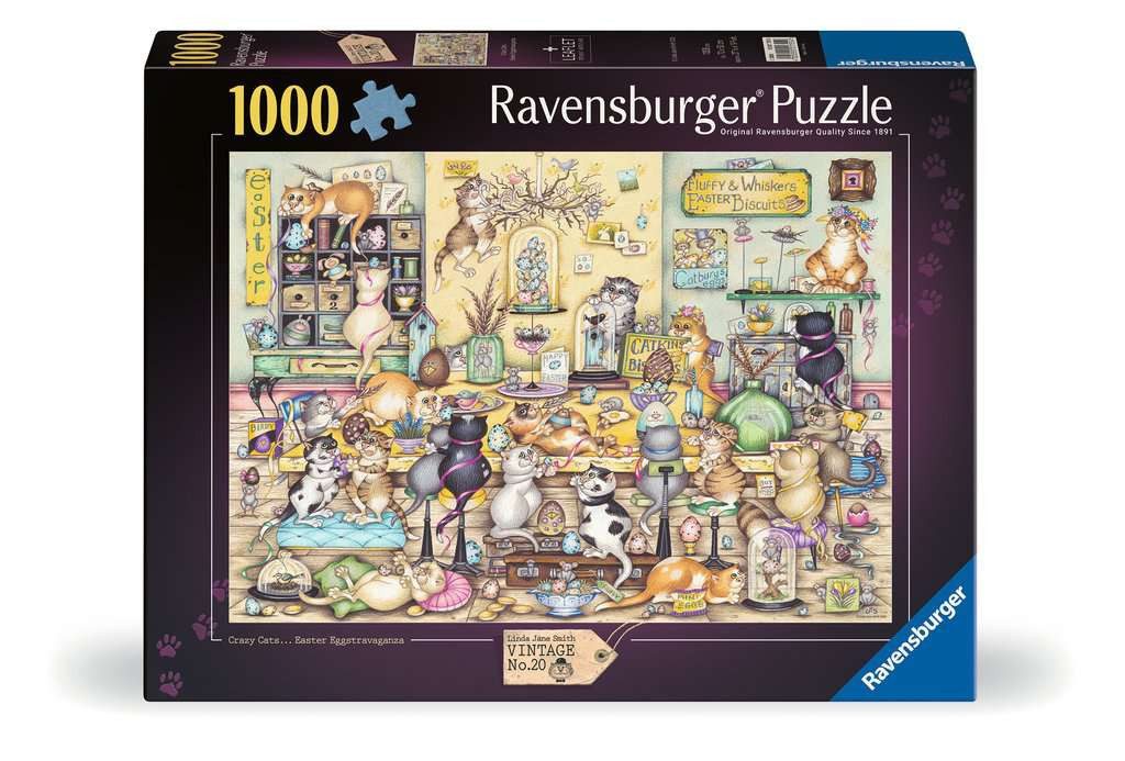 Ravensburger Verlag GmbH Puzzle Crazy Cats – 1000 Teile Puzzle von Ravensburger, 1000 Puzzleteile